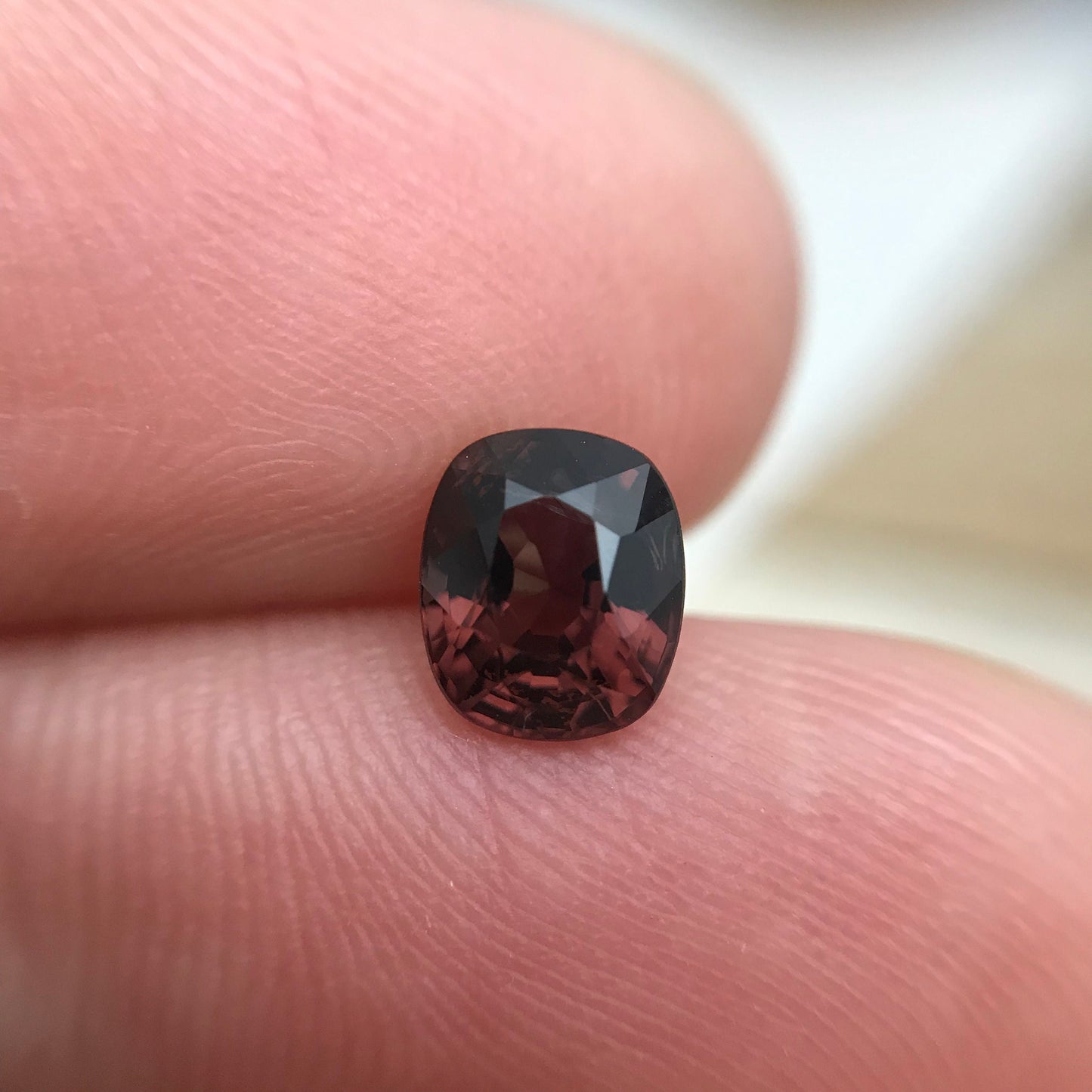 1.11 Carat Spinel 6.4x5.5mm Cushion Cut, Faceted Loose Natural Spinel