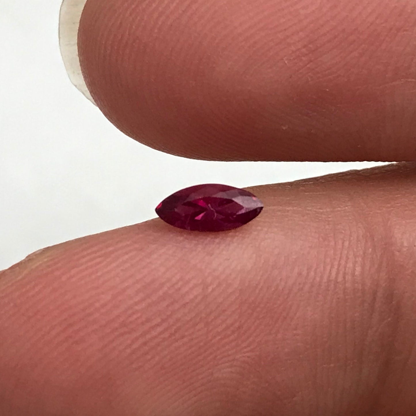 0.21 Carat Red Beryl 6.4x2.8mm Marquise Cut, Faceted Loose Natural Utah Red Beryl, Bixbite,