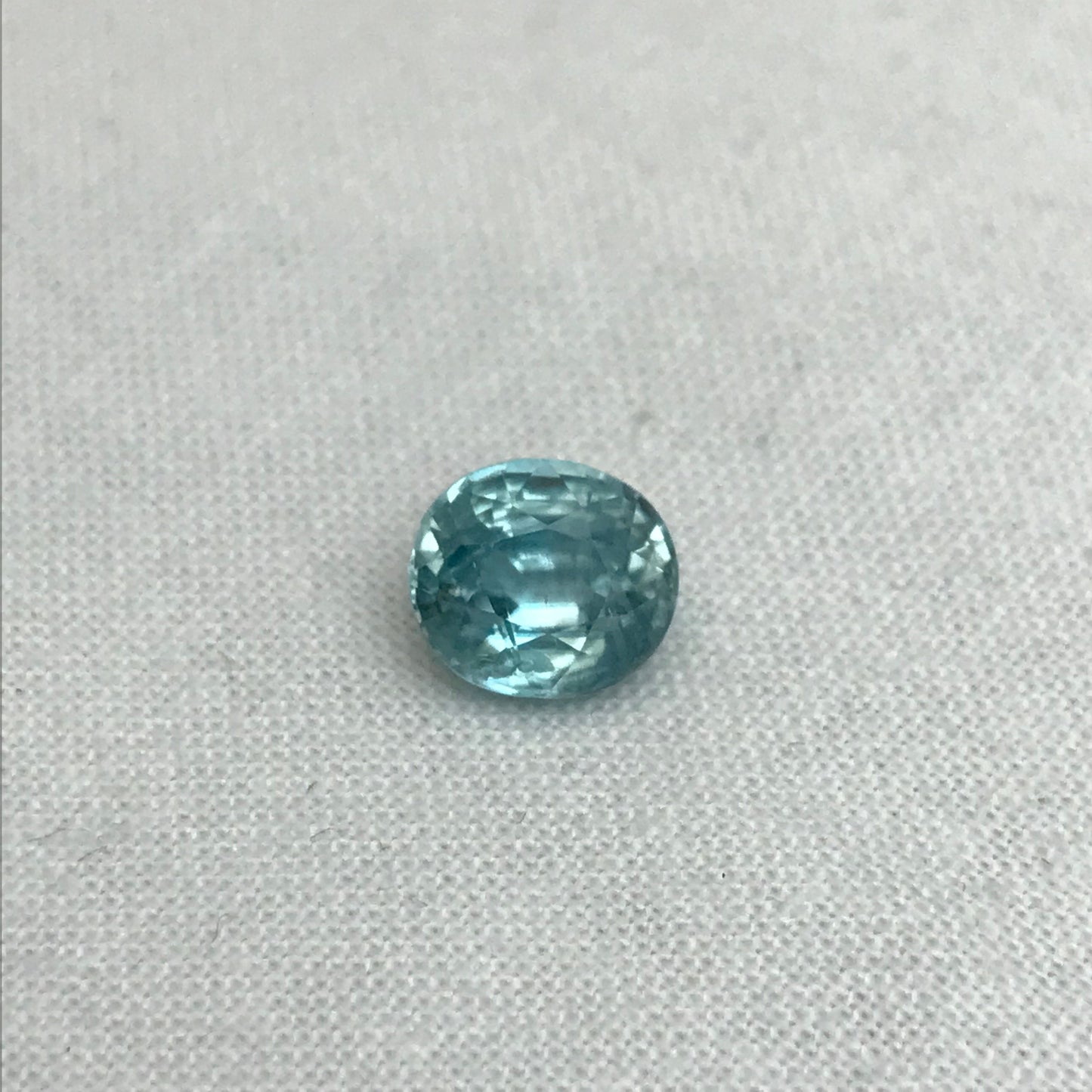 Light Blue Zircon 3.31 carat Oval cut Loose 8.3x7.4mm Included Gemstone For Jewelry Design Greenish Blue Zircon December Birthstone Natural