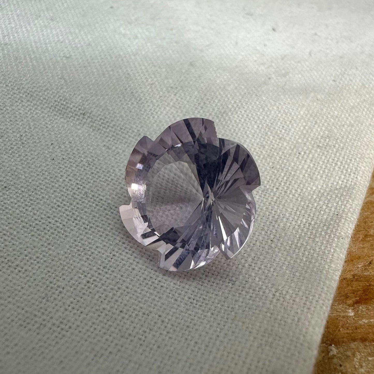 Fancy Cut Lavender Quartz 7.42 Carat 13.5x13mm Loose Faceted Gem, Unmounted Gemstone, Winter Gem