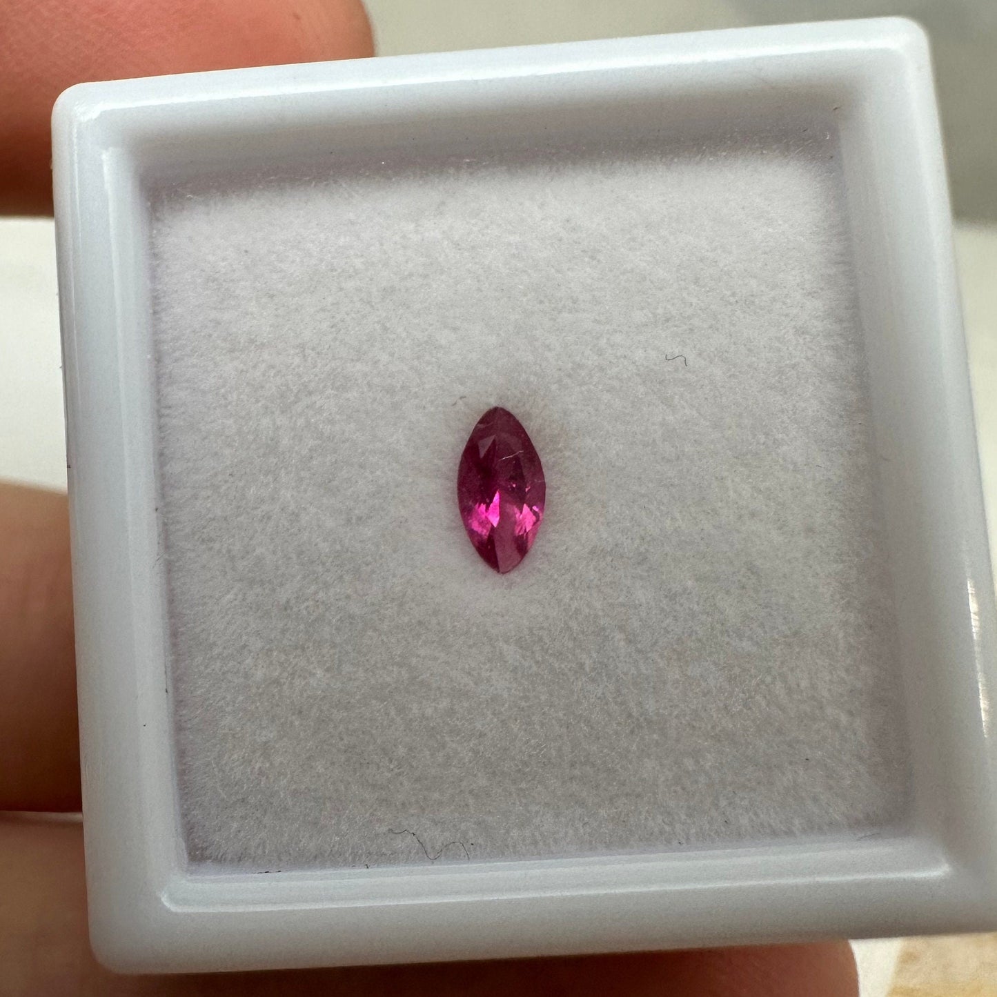 0.14 Carat Red Beryl 5.45x2.85mm Marquise Cut, Natural Red Beryl, Utah