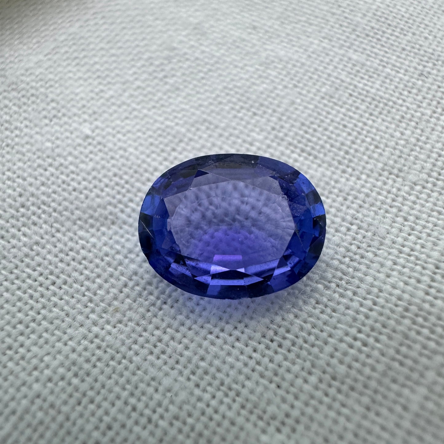 1.59 ct Natural Tanzanite 8.75x6.77mm Oval Bluish Violet, Loose Violet Gem, Near 9x7mm