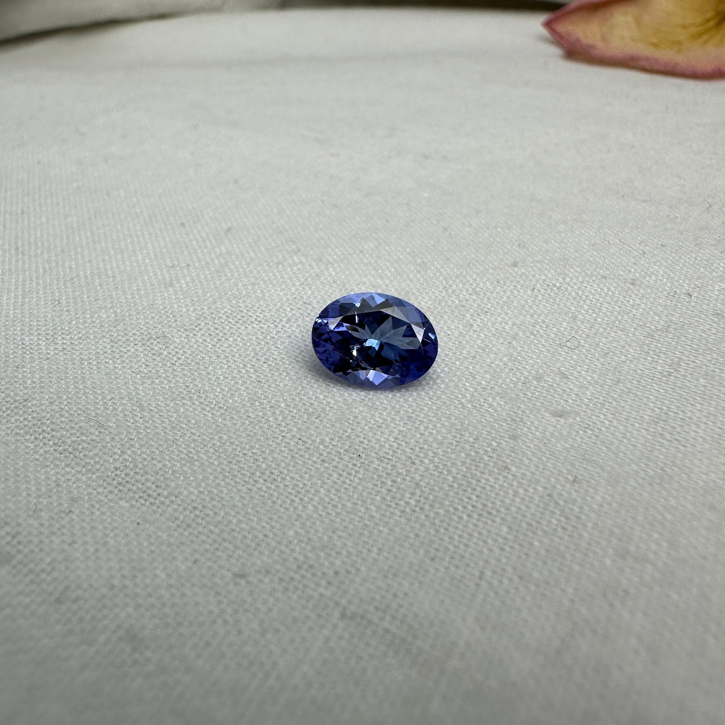 1.87 ct Natural Tanzanite 9x7mm Oval Bluish Violet Genuine Gemstone Loose Gem or faceted stone Bluish Purple