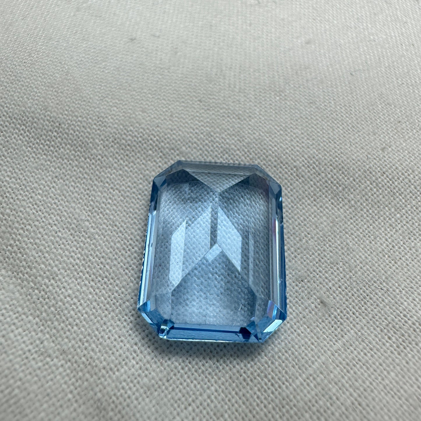 15.32 Carat Lab Spinel 17.8x12.8mm Emerald Cut, Faceted Loose Gemstone