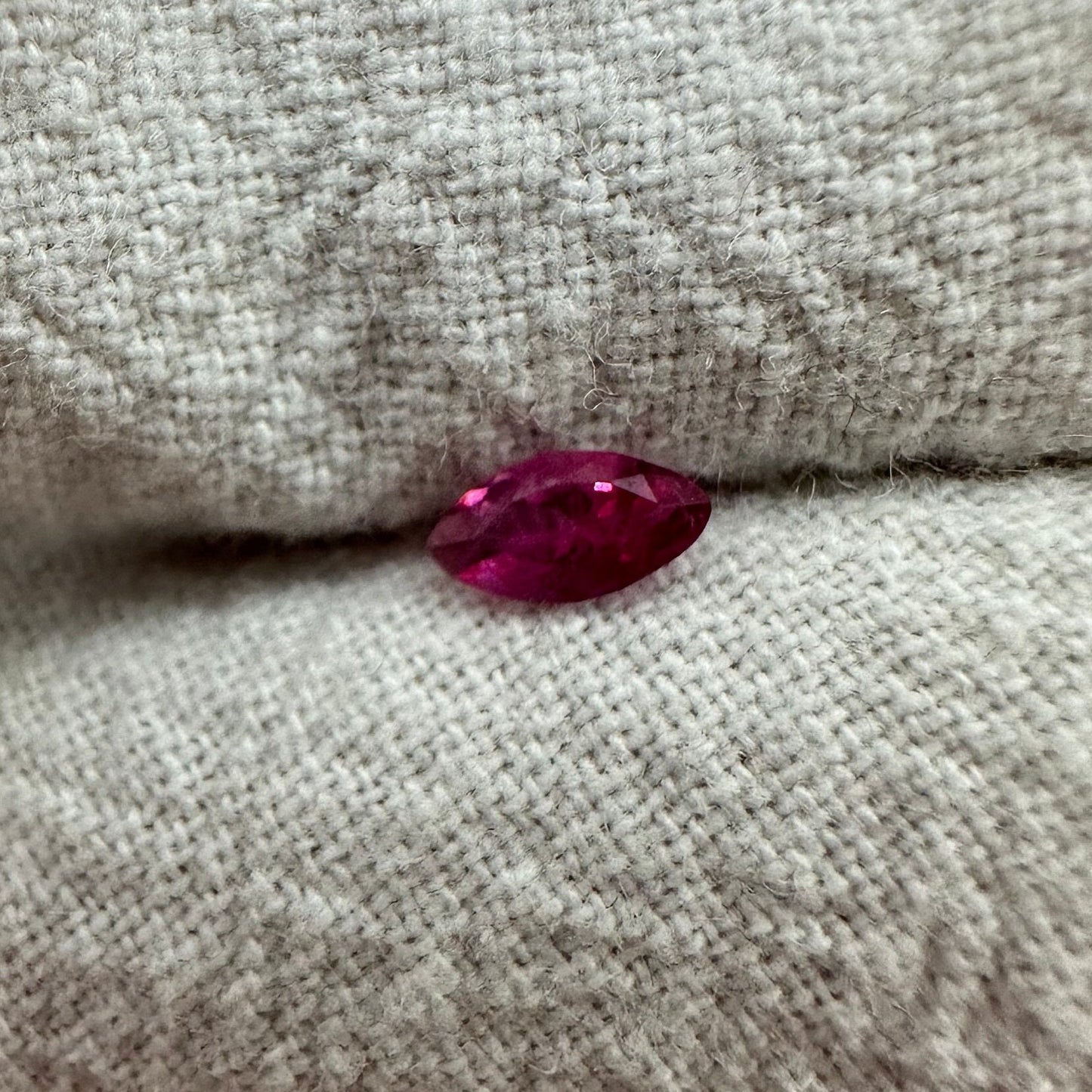 0.14 Carat Red Beryl 5.45x2.85mm Marquise Cut, Natural Red Beryl, Utah