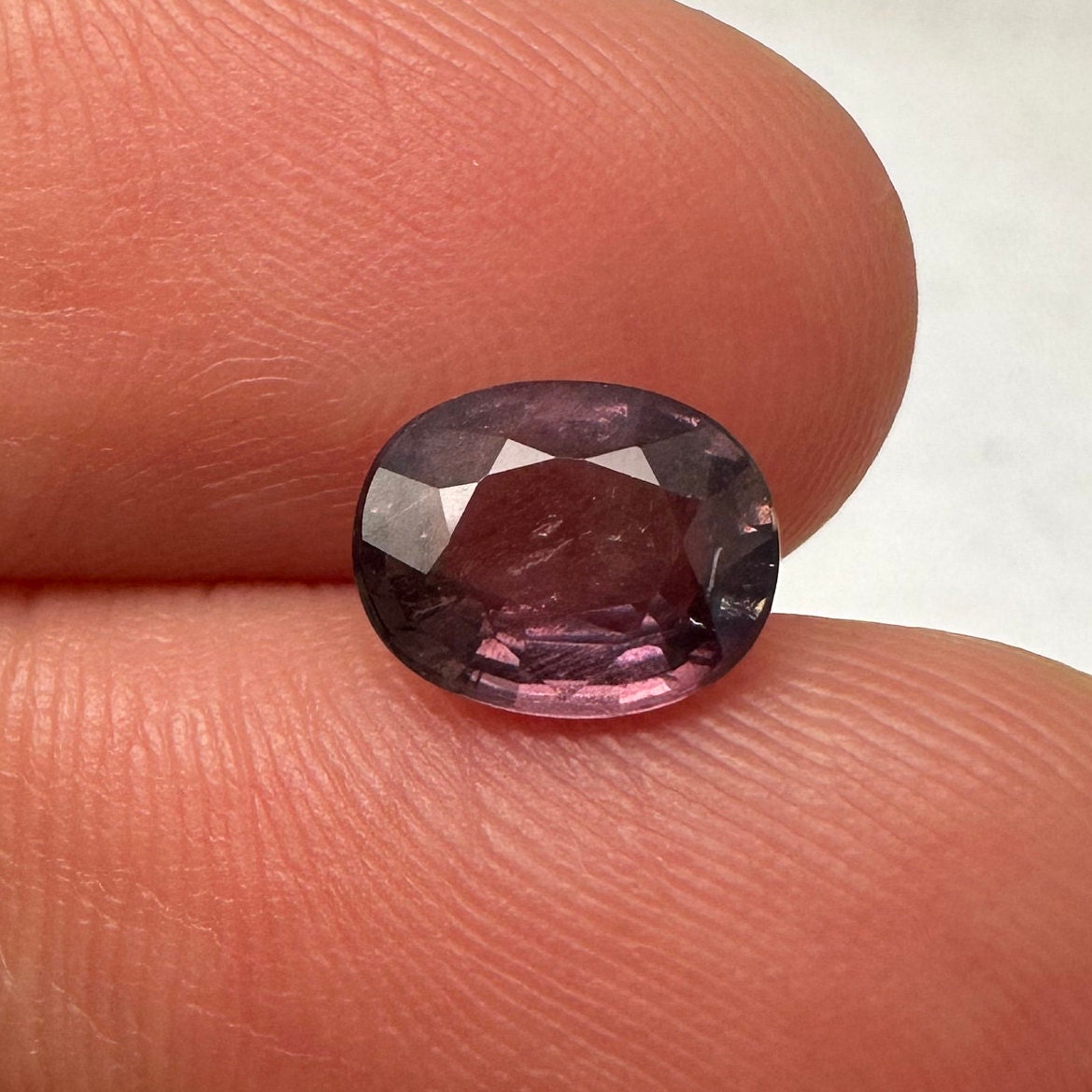 1.56 Carat Purple Color Change Sapphire 7.6x6.1mm Oval Cut