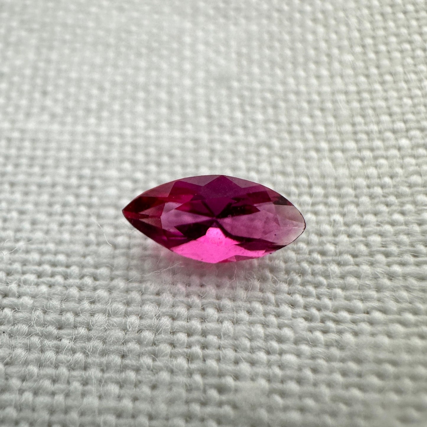 VVS 5.5x2.6mm Red Beryl Marquise Cut 0.12 Carat, Faceted Natural Utah Red Beryl, Bixbite