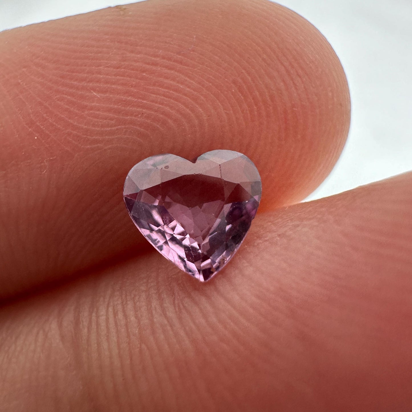 Natural Pink Spinel 0.62 carat 6x5.7mm Faceted Heart cut Loose Gem
