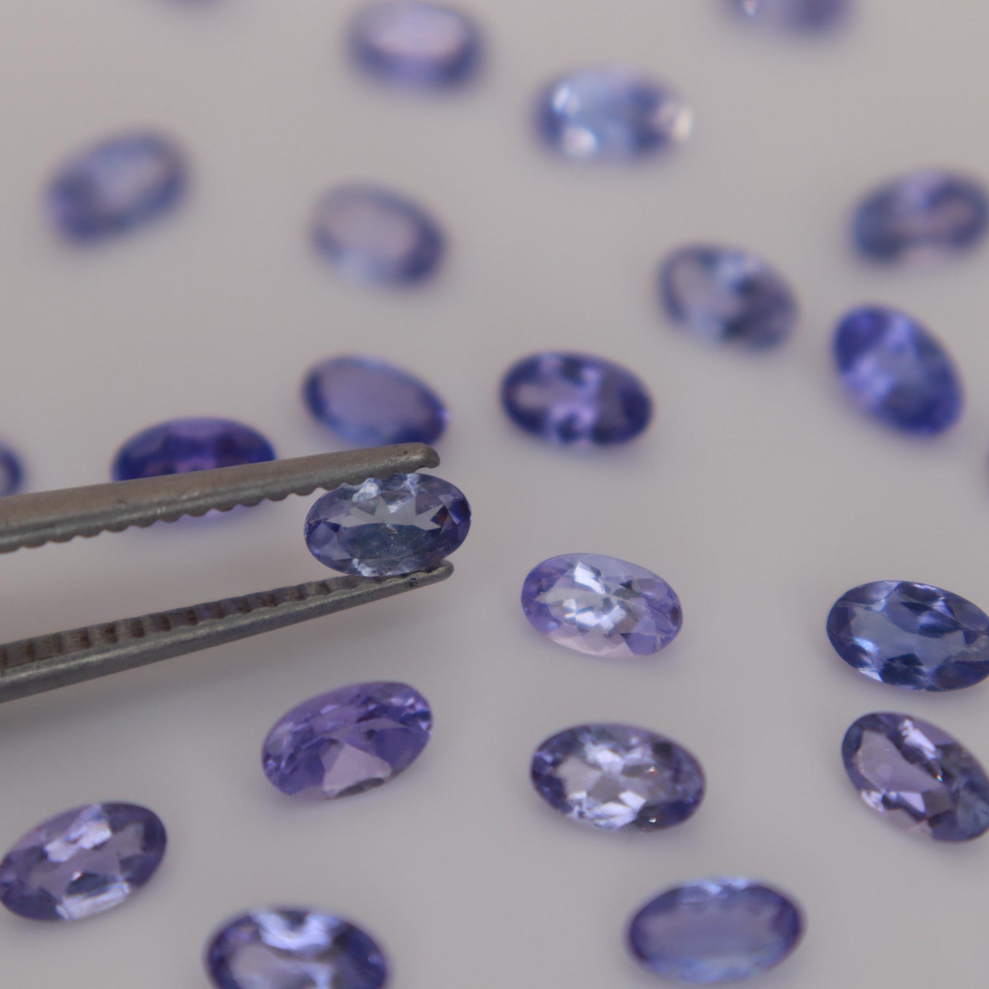 One 5x3mm Tanzanite Oval Cut, Faceted Loose Violet Gemstone, Natural Tanzanite, Zoisite