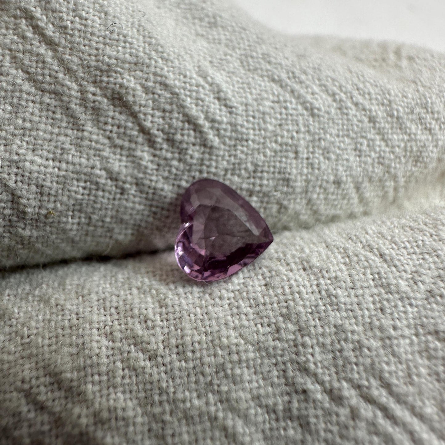 Natural Pink Spinel 0.62 carat 6x5.7mm Faceted Heart cut Loose Gem