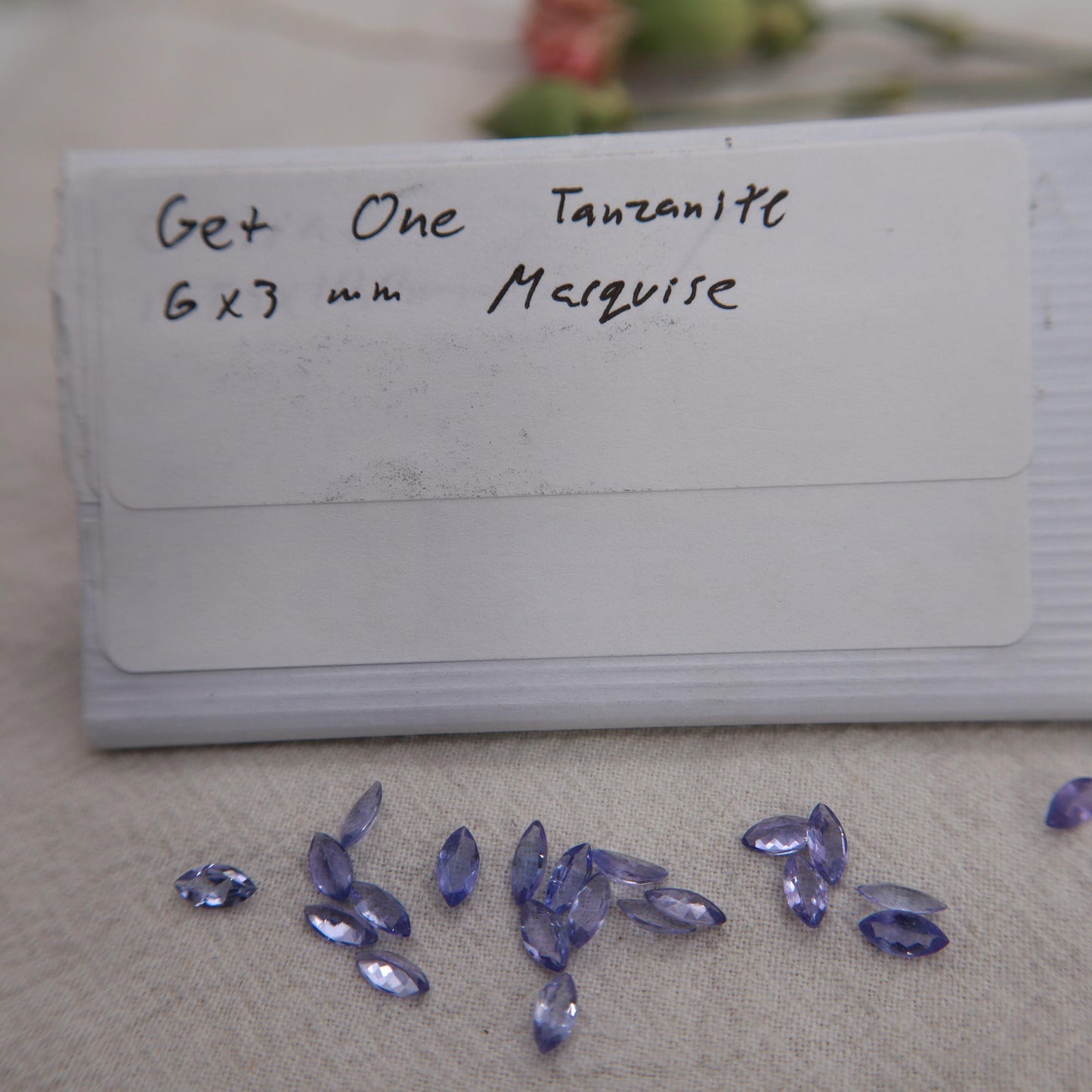 One 6x3mm Tanzanite Marquise Cut, Faceted Loose Violet Gemstone, Natural Tanzanite, Zoisite