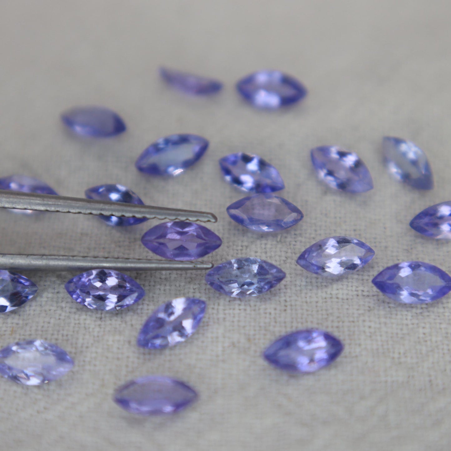 One 6x3mm Tanzanite Marquise Cut, Faceted Loose Violet Gemstone, Natural Tanzanite, Zoisite