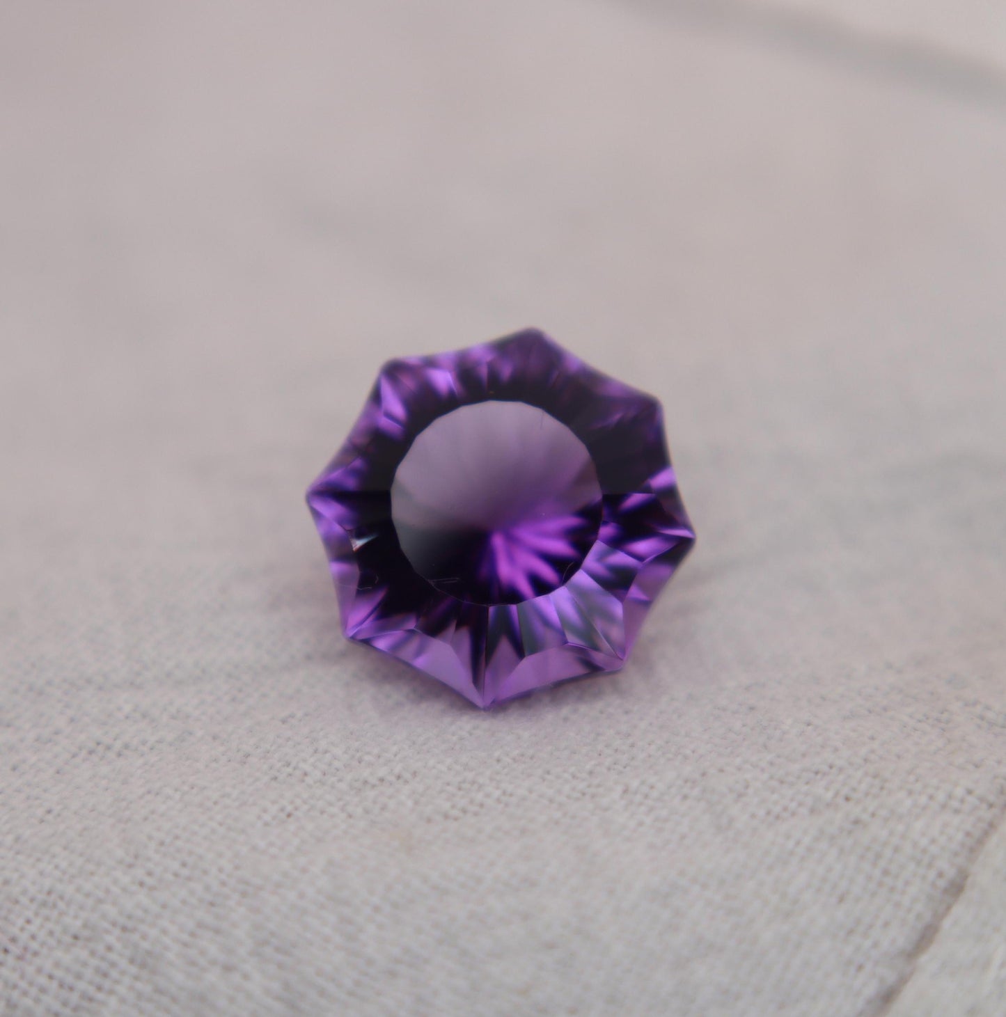 12mm Purple Amethyst 6.29 Carat Fancy Octagon Cut Loose Natural February Birthstone