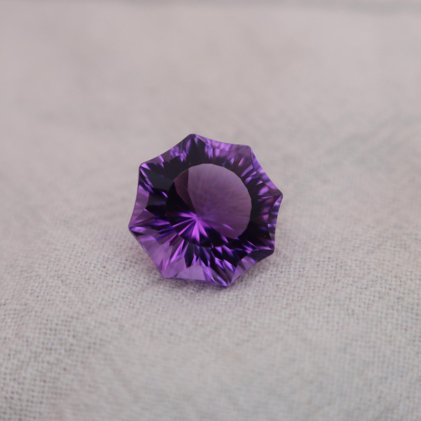 12mm Purple Amethyst 6.29 Carat Fancy Octagon Cut Loose Natural February Birthstone