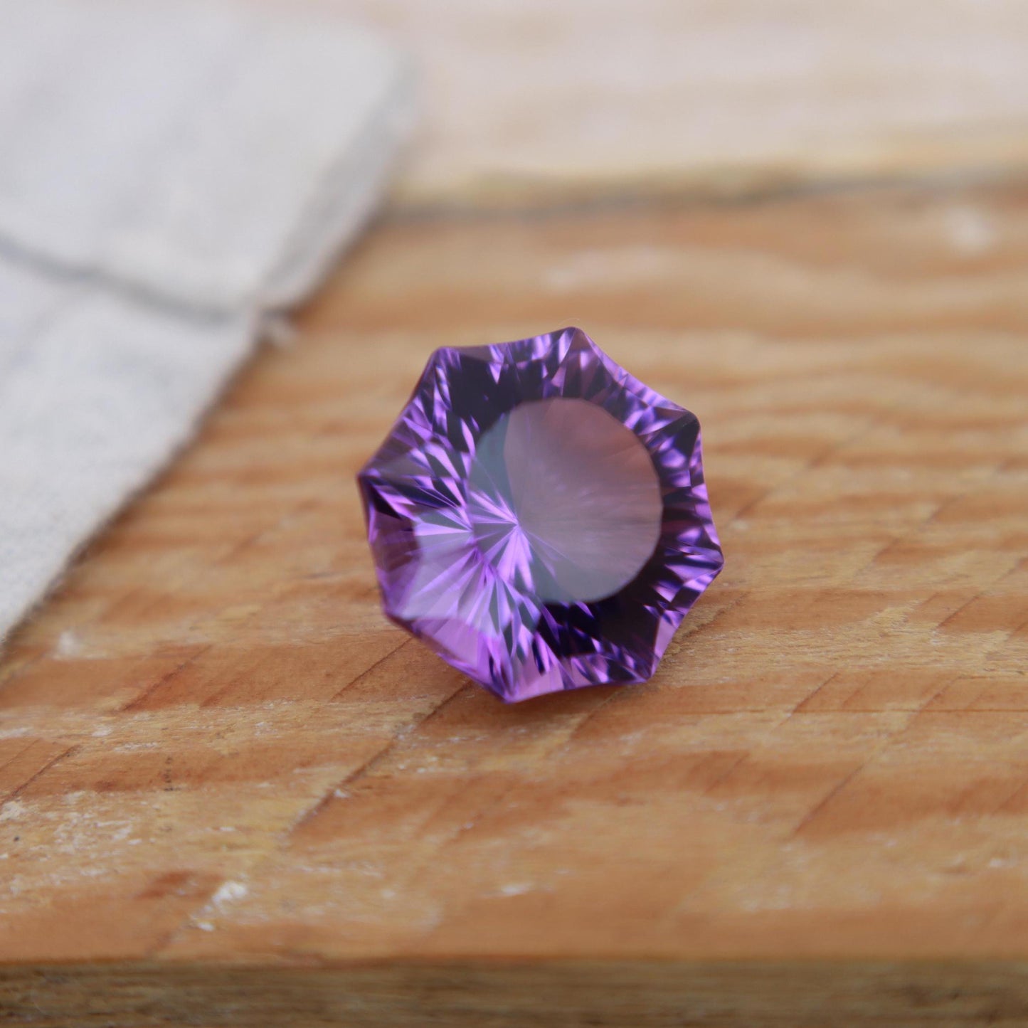 12mm Purple Amethyst 6.29 Carat Fancy Octagon Cut Loose Natural February Birthstone