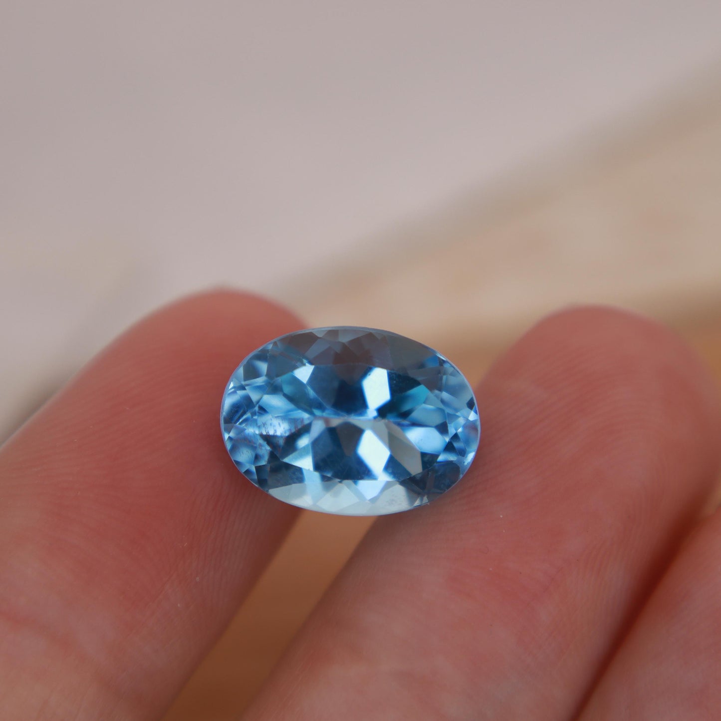 14x10mm Blue Topaz 7.94 carat Oval Cut