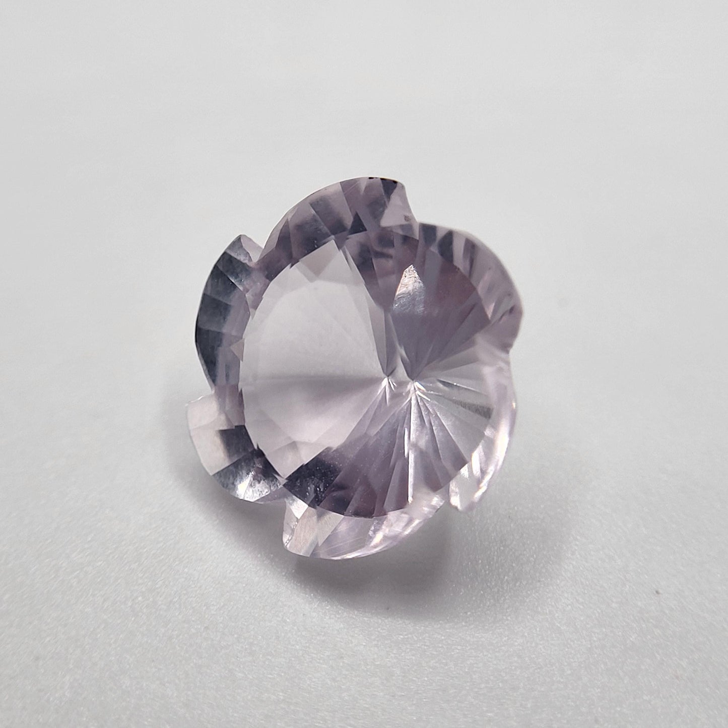 11mm Fancy Cut Lavender Quartz 4.80 Carat Loose Faceted Gemstone