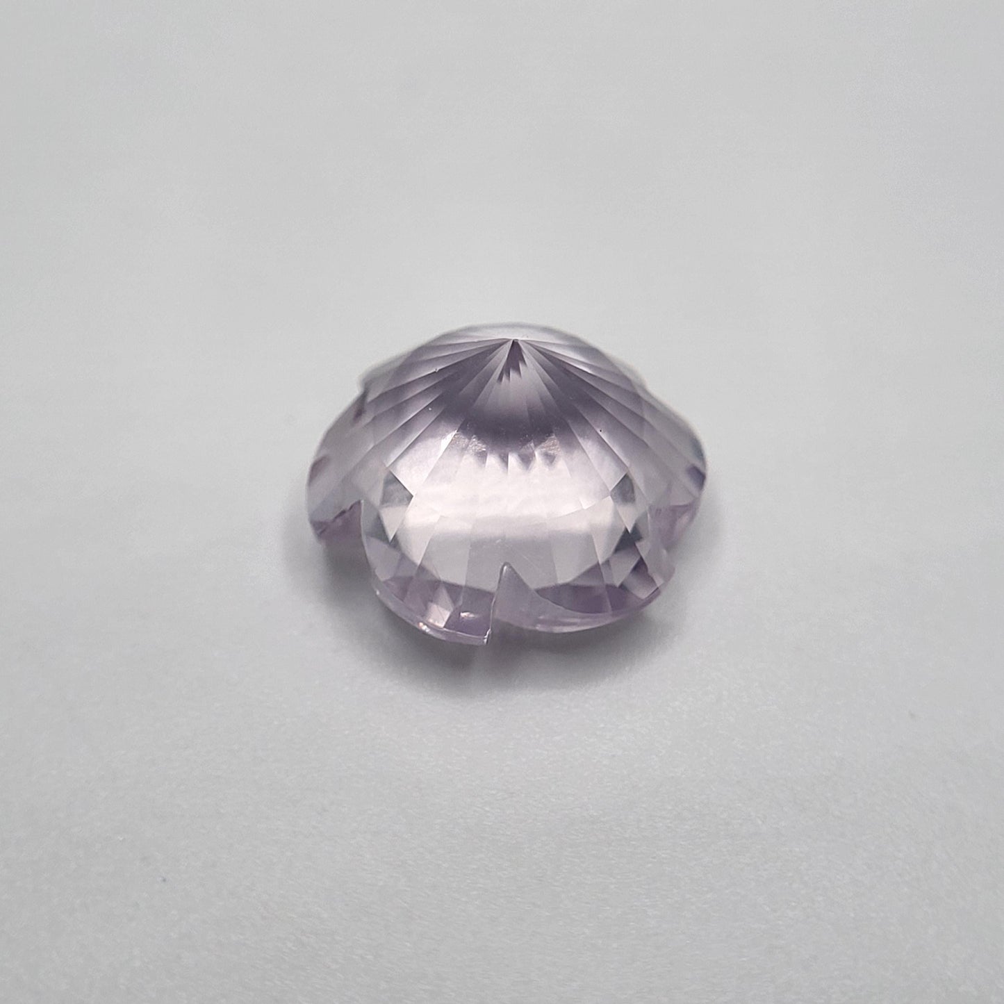 11mm Fancy Cut Lavender Quartz 4.80 Carat Loose Faceted Gemstone