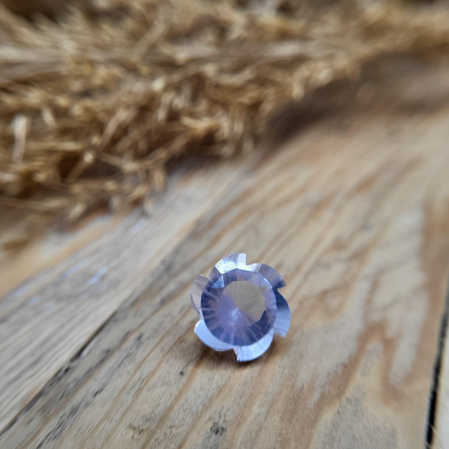 11mm Fancy Cut Lavender Quartz 4.80 Carat Loose Faceted Gemstone