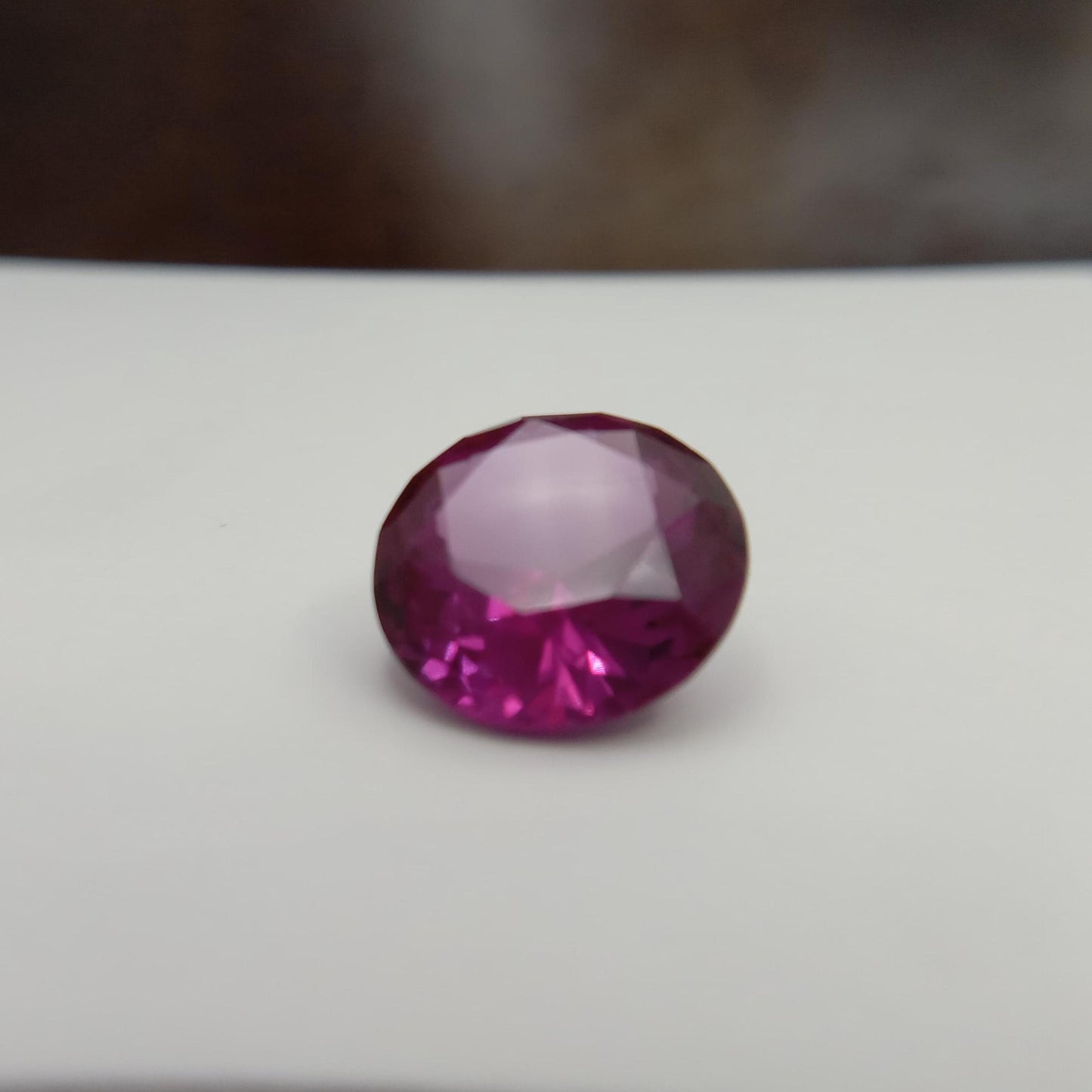 13.5mm Purple Lab Sapphire Round Cut 10.55 Carats, Faceted Loose