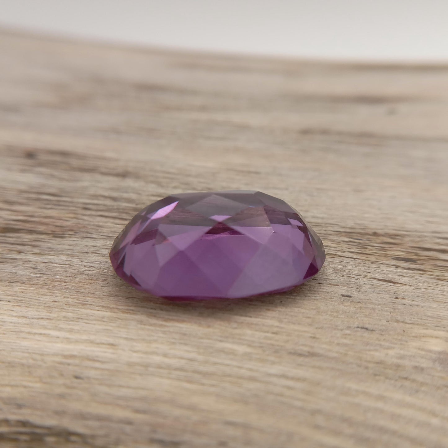 Lab Created Purple Color Change Sapphire Oval Cut 22.89 Carat, Faceted Lab Grown Corundum- Alexandrite Replacement 20.5x14mm