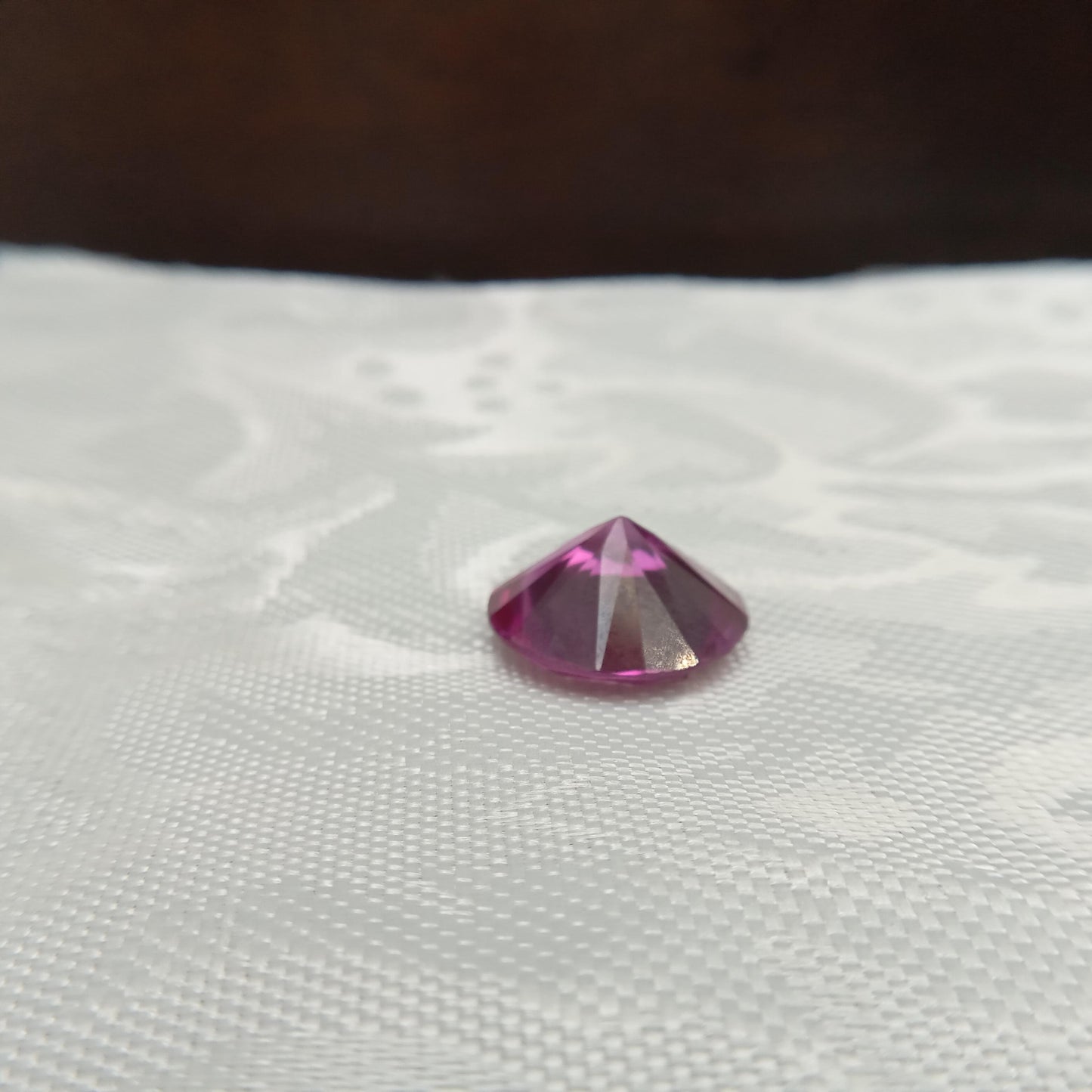 11.2 Ct Lab Created Purple Sapphire 14.4mm  Round  Gemstone