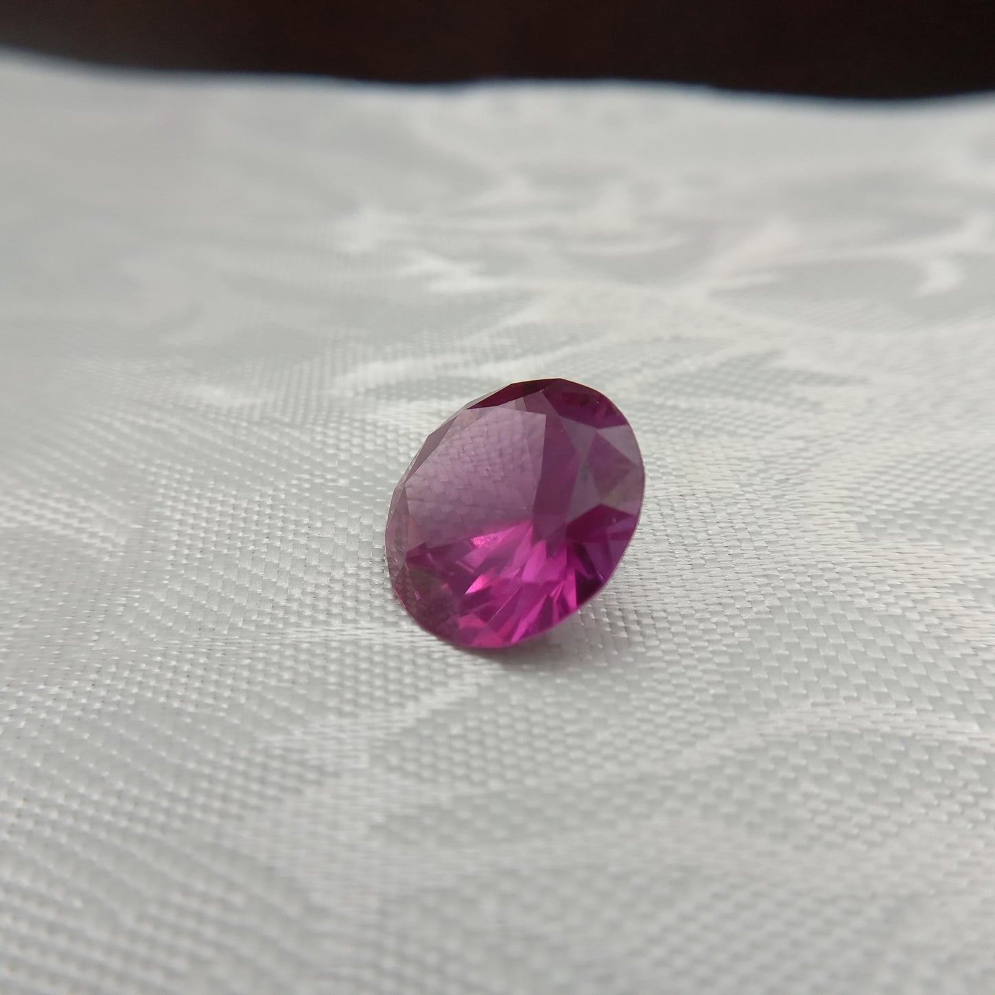 11.2 Ct Lab Created Purple Sapphire 14.4mm  Round  Gemstone