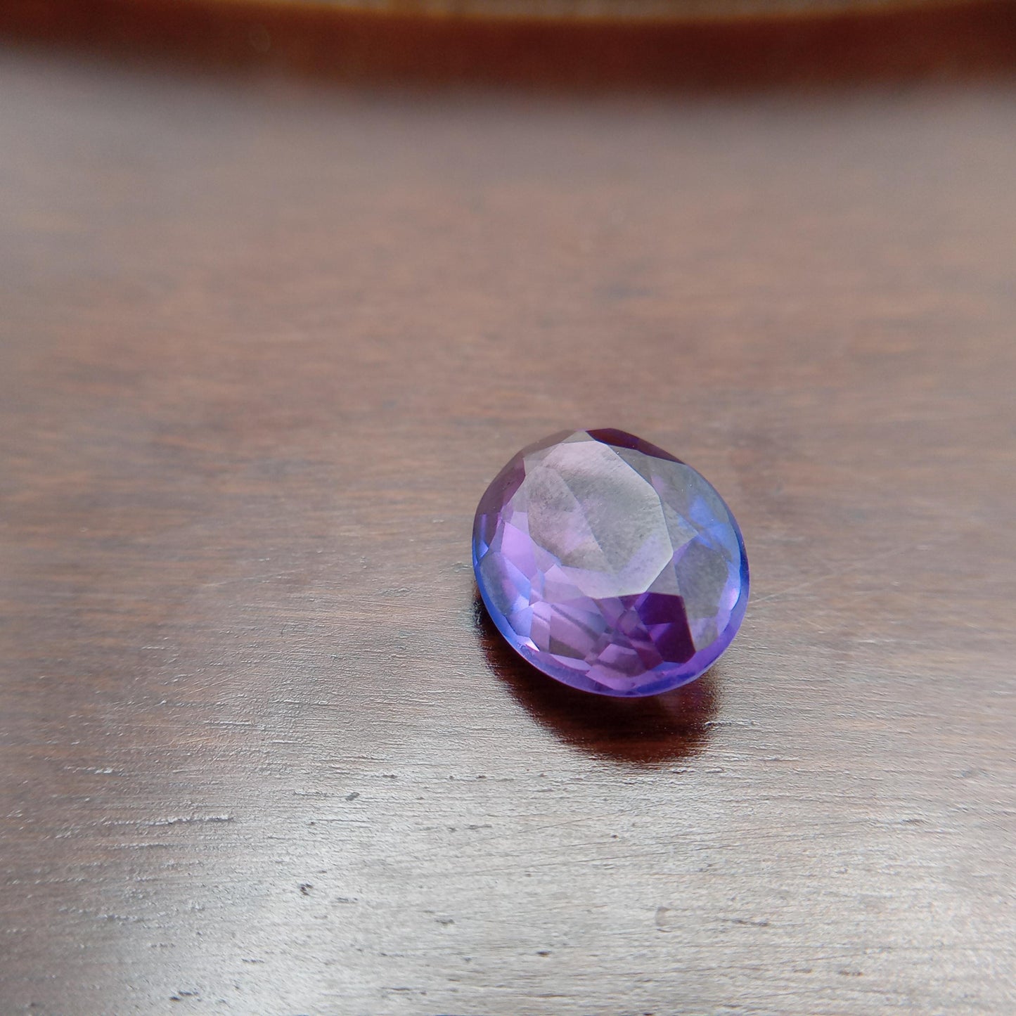 Lab Created Purple Sapphire Oval Cut 10.88 Carat, Faceted Lab Grown Corundum- Alexandrite Replacement 16.3x12.1mm color change