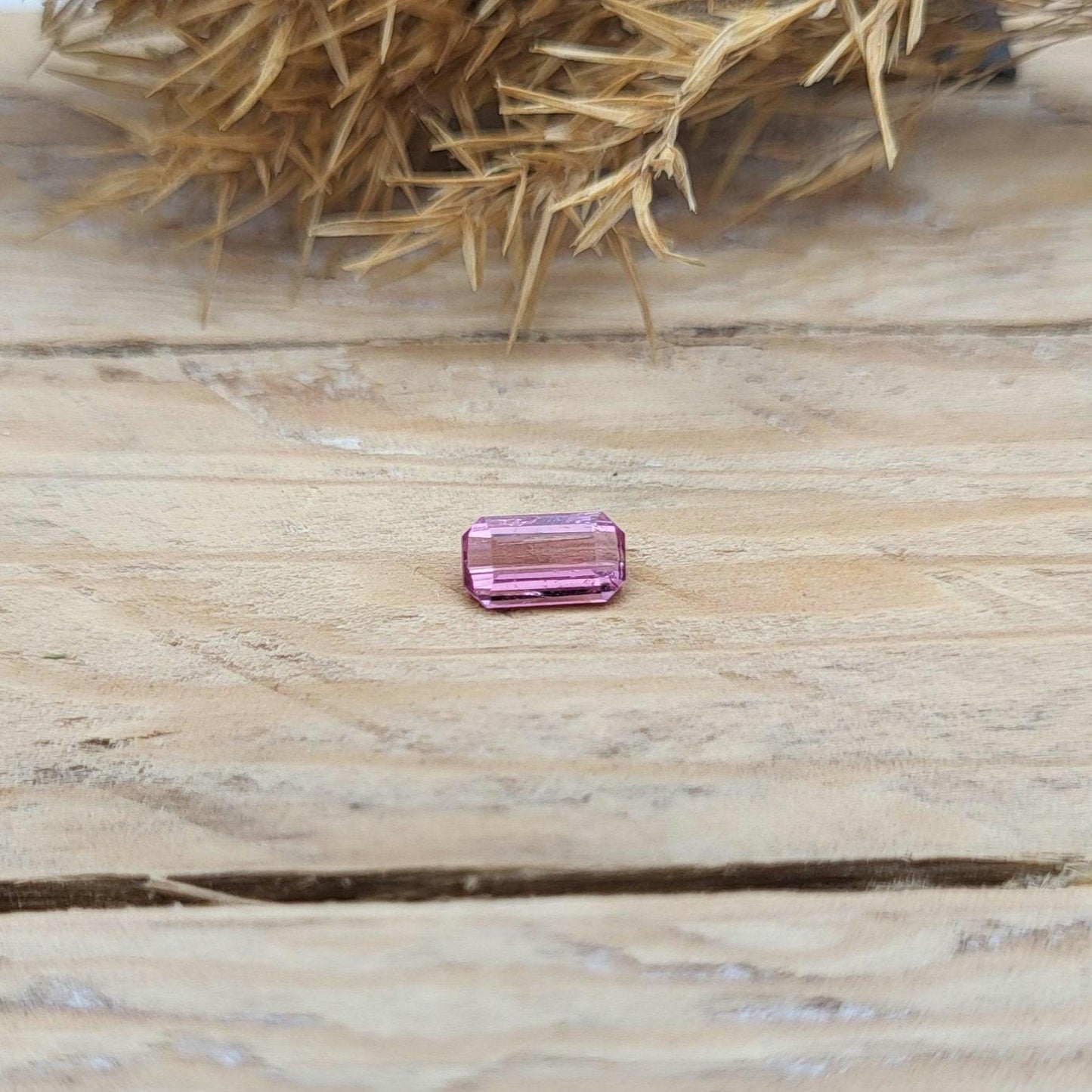 0.61 carat Octagon Pink Tourmaline 7x4mm, Natural Unheated