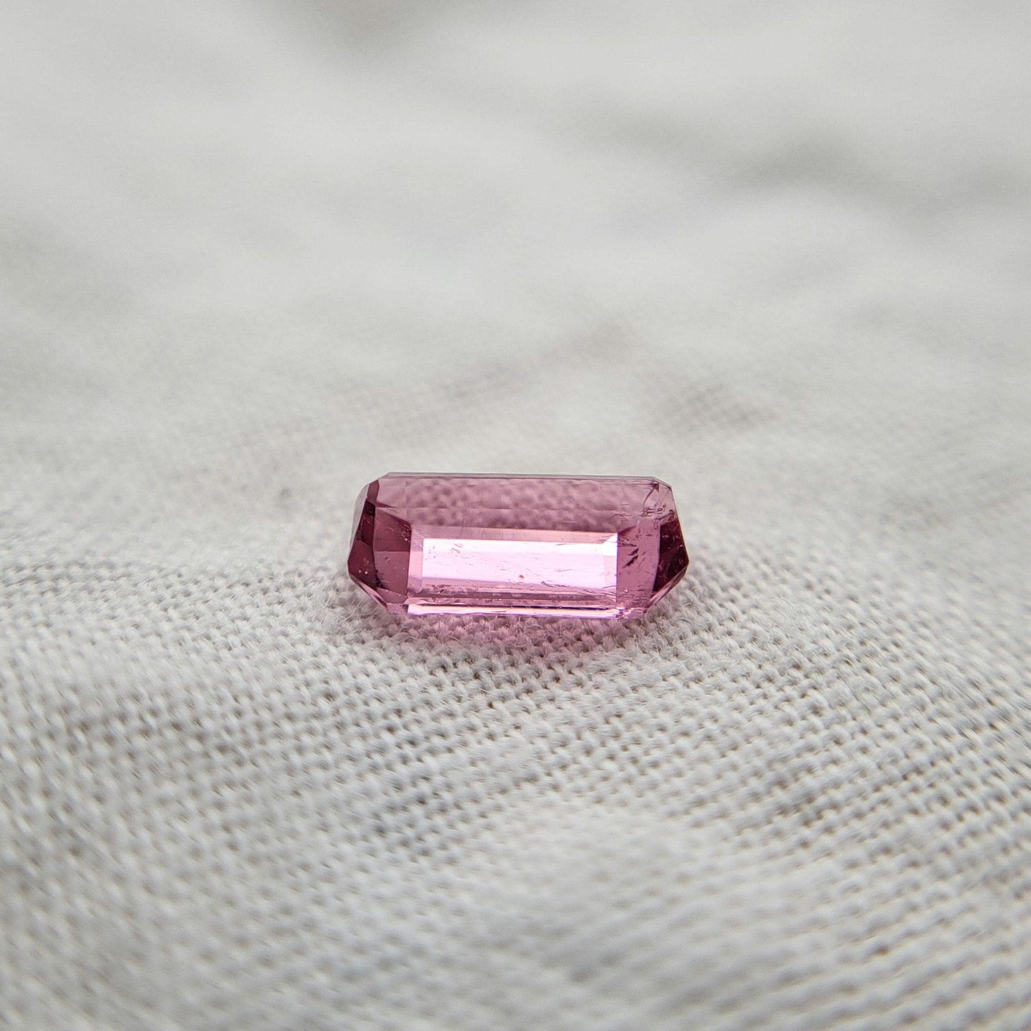 0.61 carat Octagon Pink Tourmaline 7x4mm, Natural Unheated