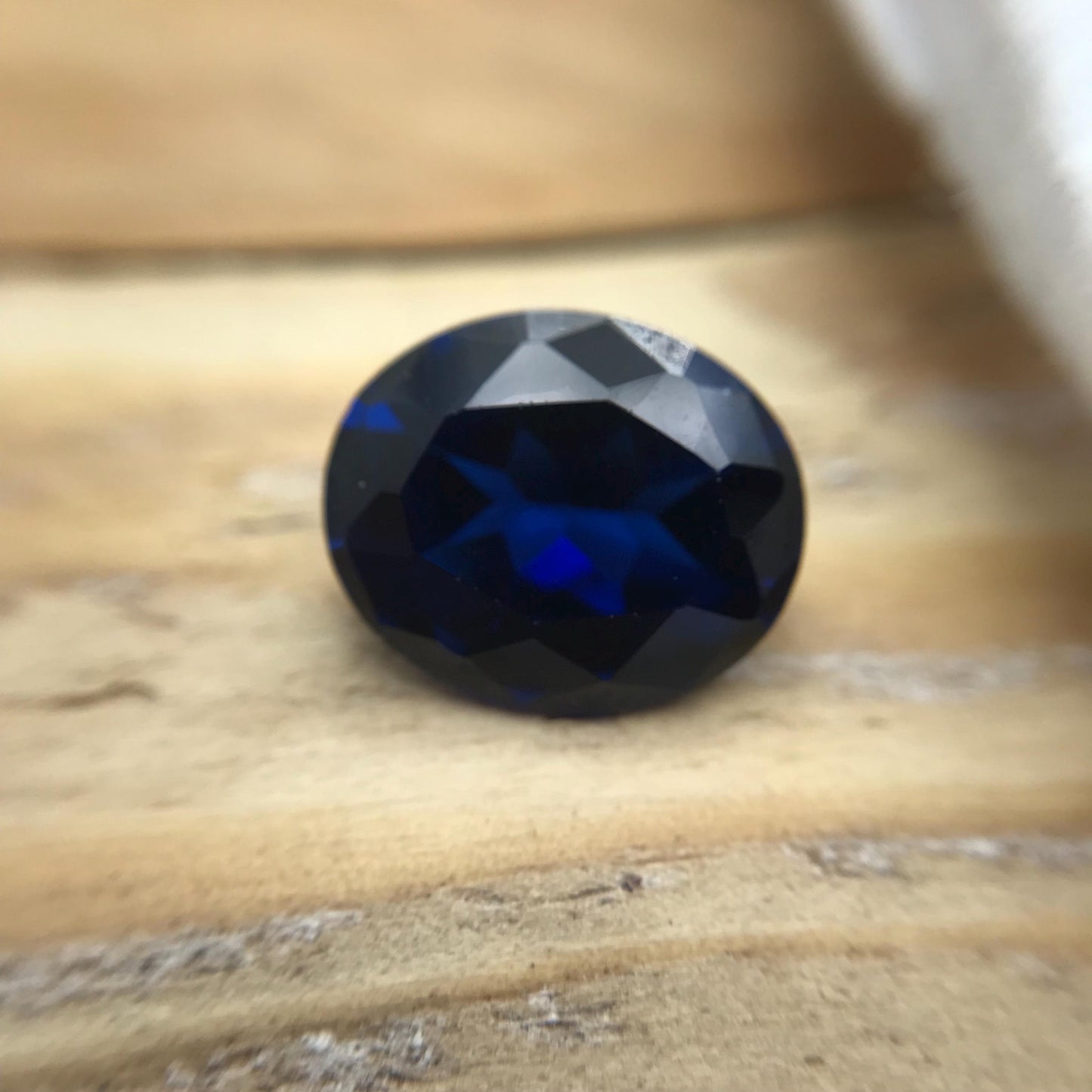 Lab Created Blue Spinel 4.91 Carat Man Made Spinel, 12x10mm Oval cut