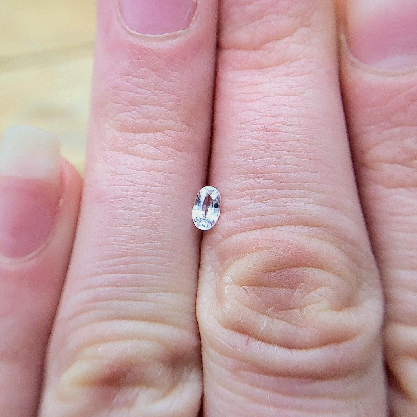0.24ct Natural Clear Sapphire 4.7x3mm Oval Cut Faceted Loose Heated, Earth Mined Sapphire