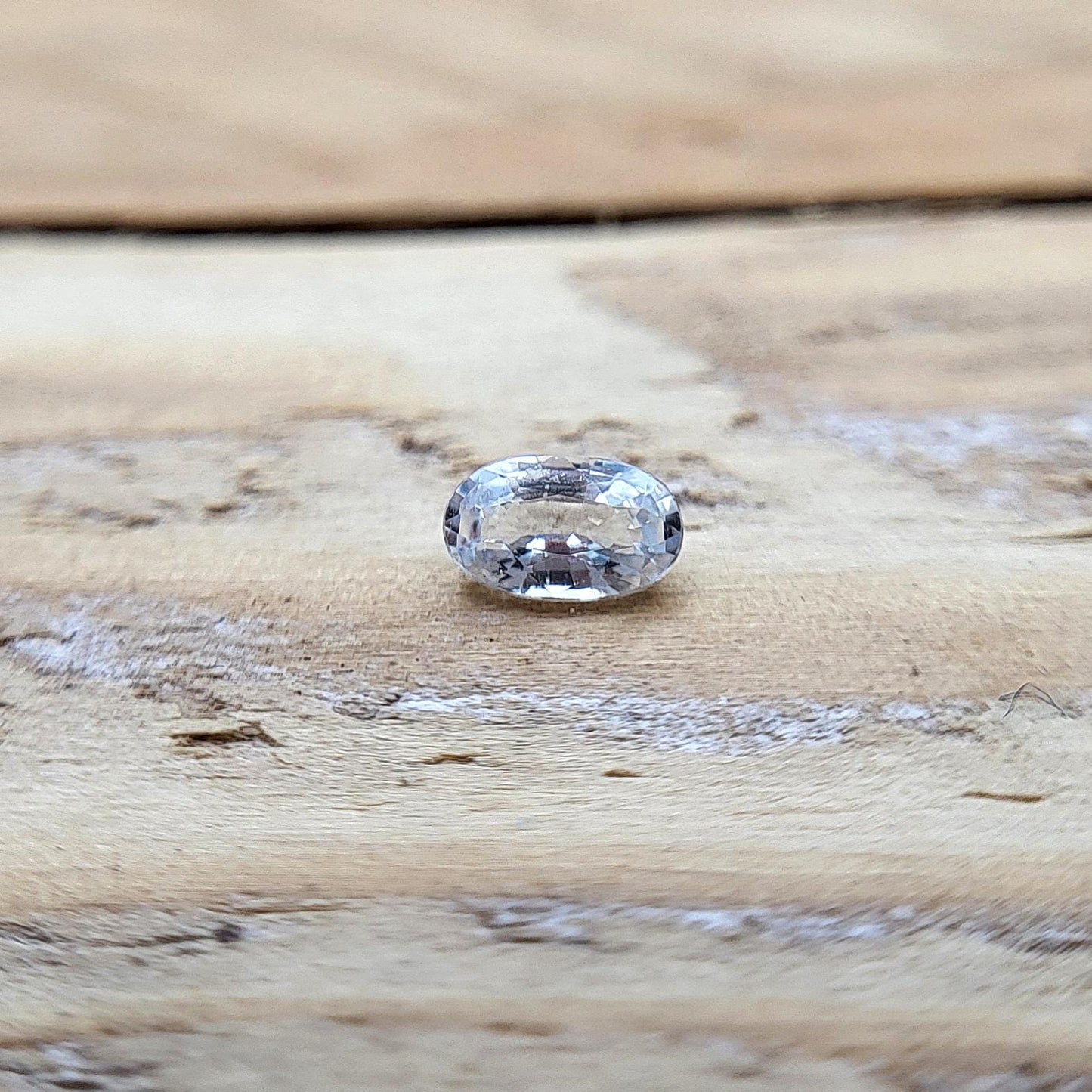 0.24ct Natural Clear Sapphire 4.7x3mm Oval Cut Faceted Loose Heated, Earth Mined Sapphire