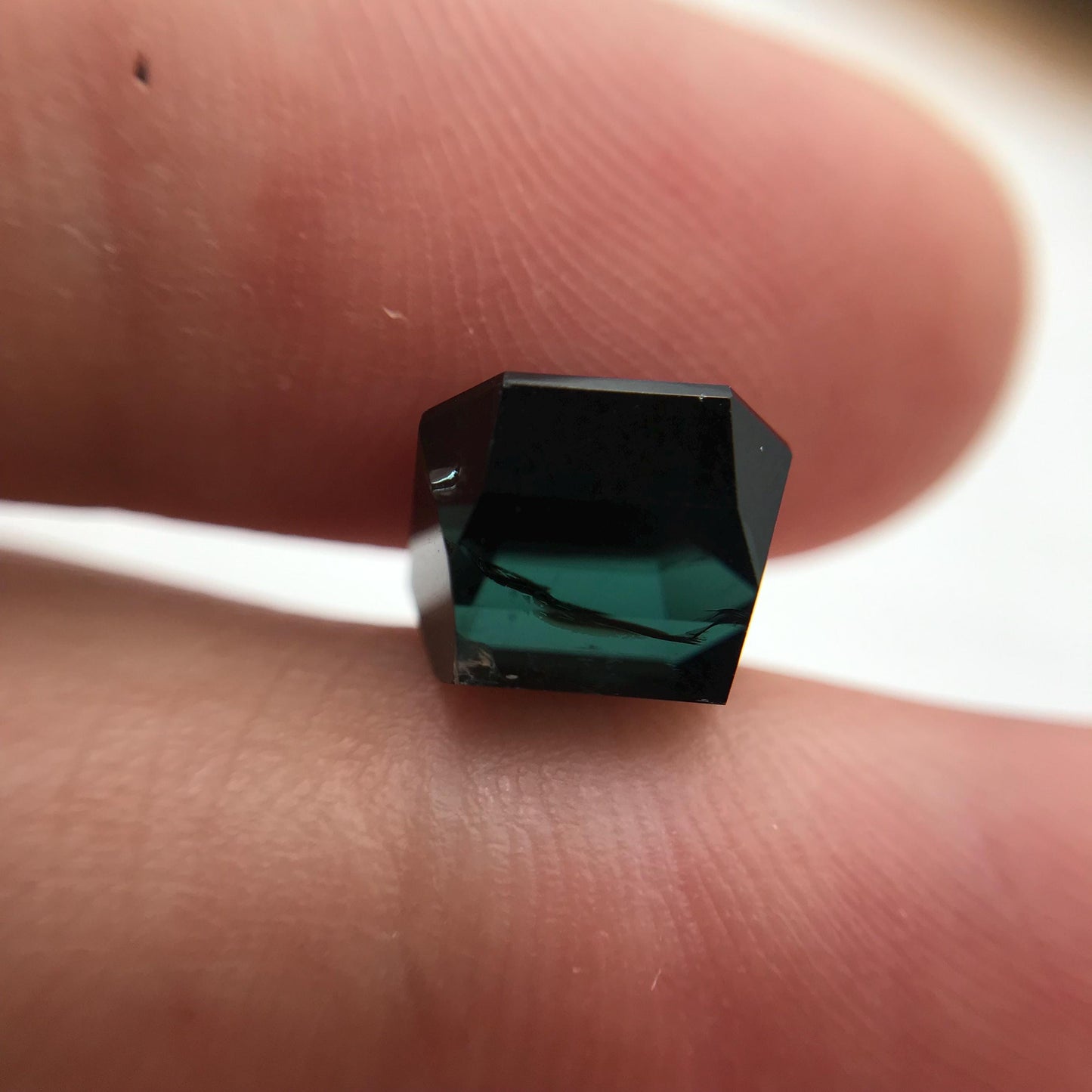 Natural Dark Green Tourmaline 4.54 carat, 9.2x8.7mm Octagon Cut, Faceted Loose Gemstone