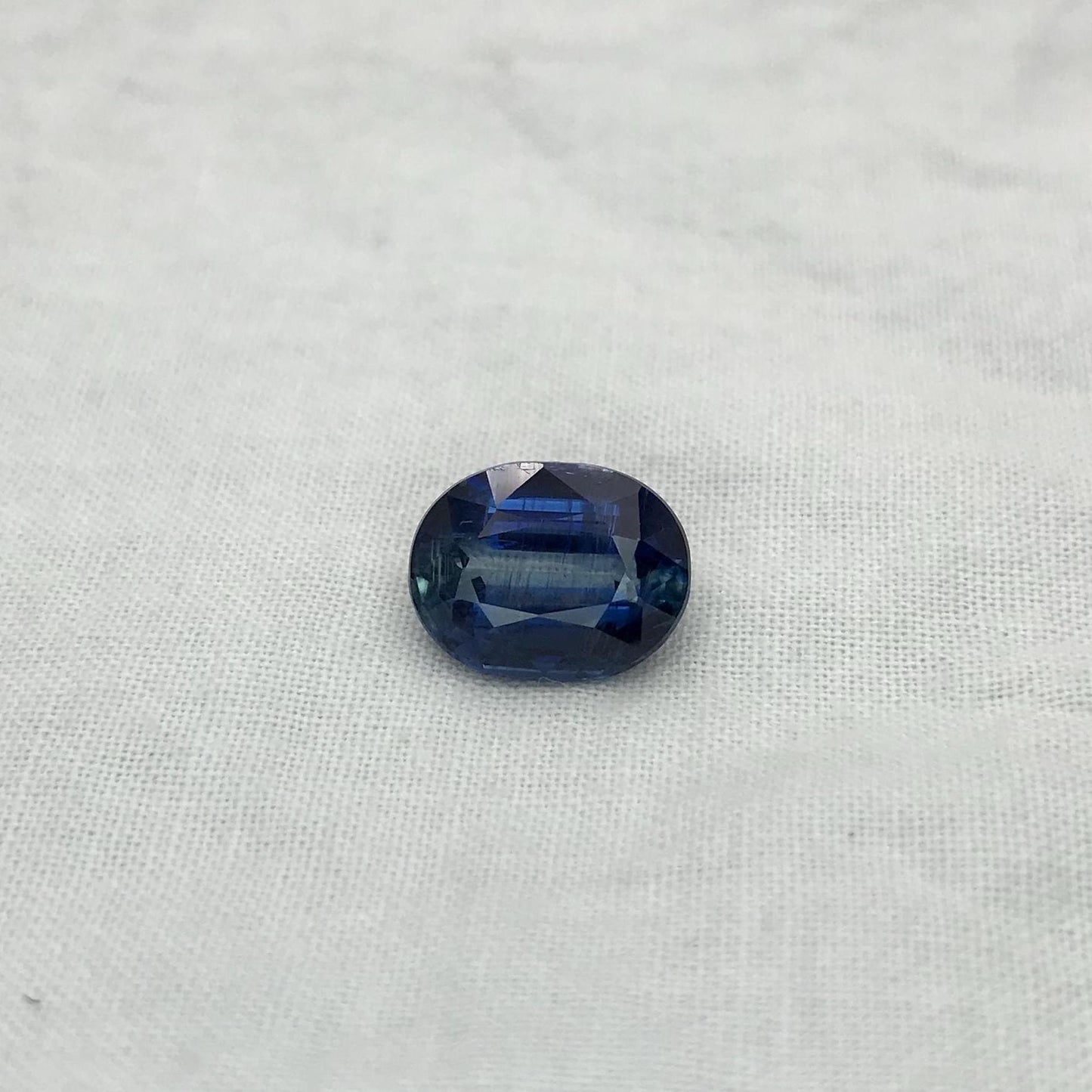 11.5x9mm Blue Kyanite 4.58 Carat Oval Cut, Faceted Loose, 11.4x8.9