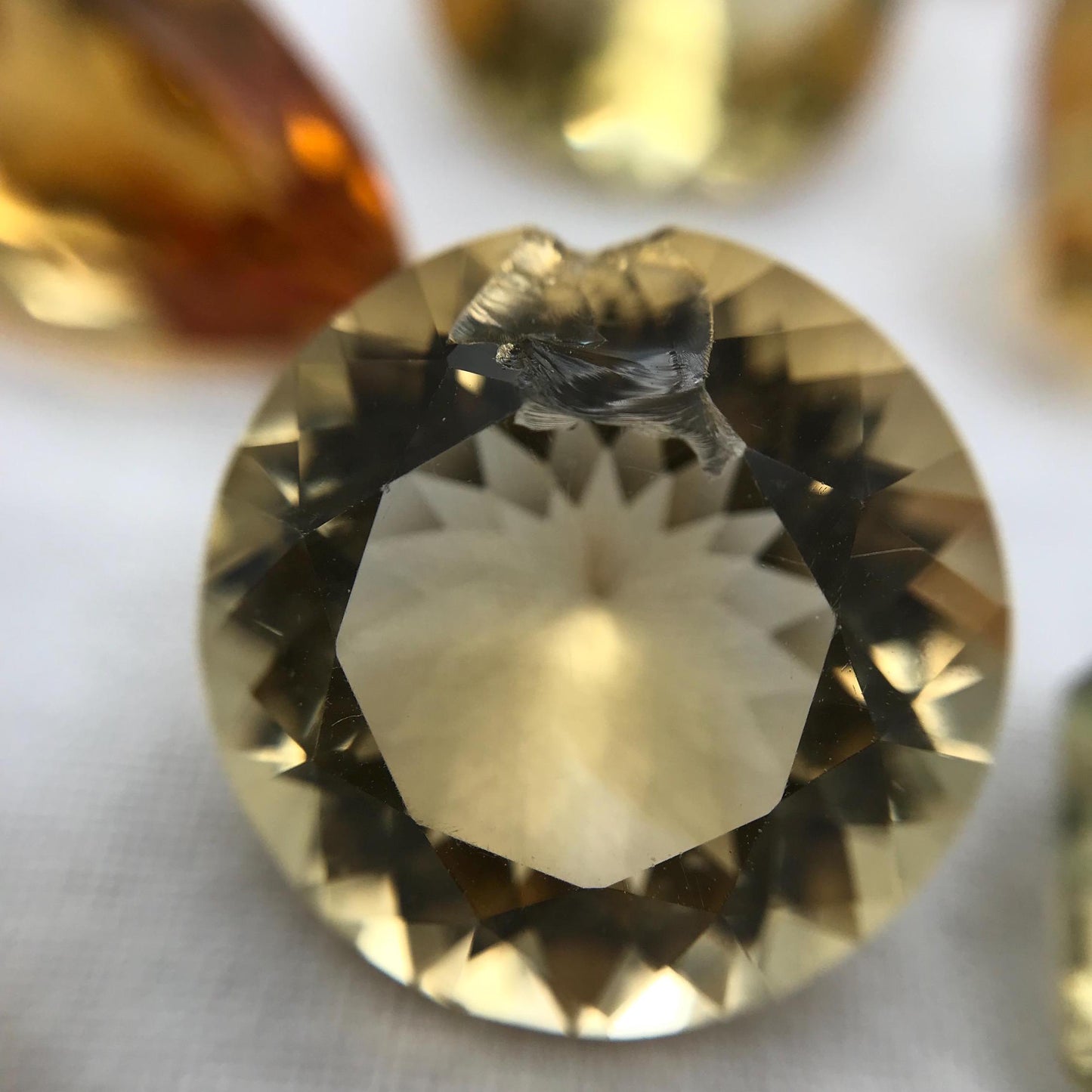 123 carat Lot of Worn Citrine, 15 Stones, Worn Faceted Discount Gemstone, Reclaimed/Recycled, Pre-formed Facet Rough, Re-cutting
