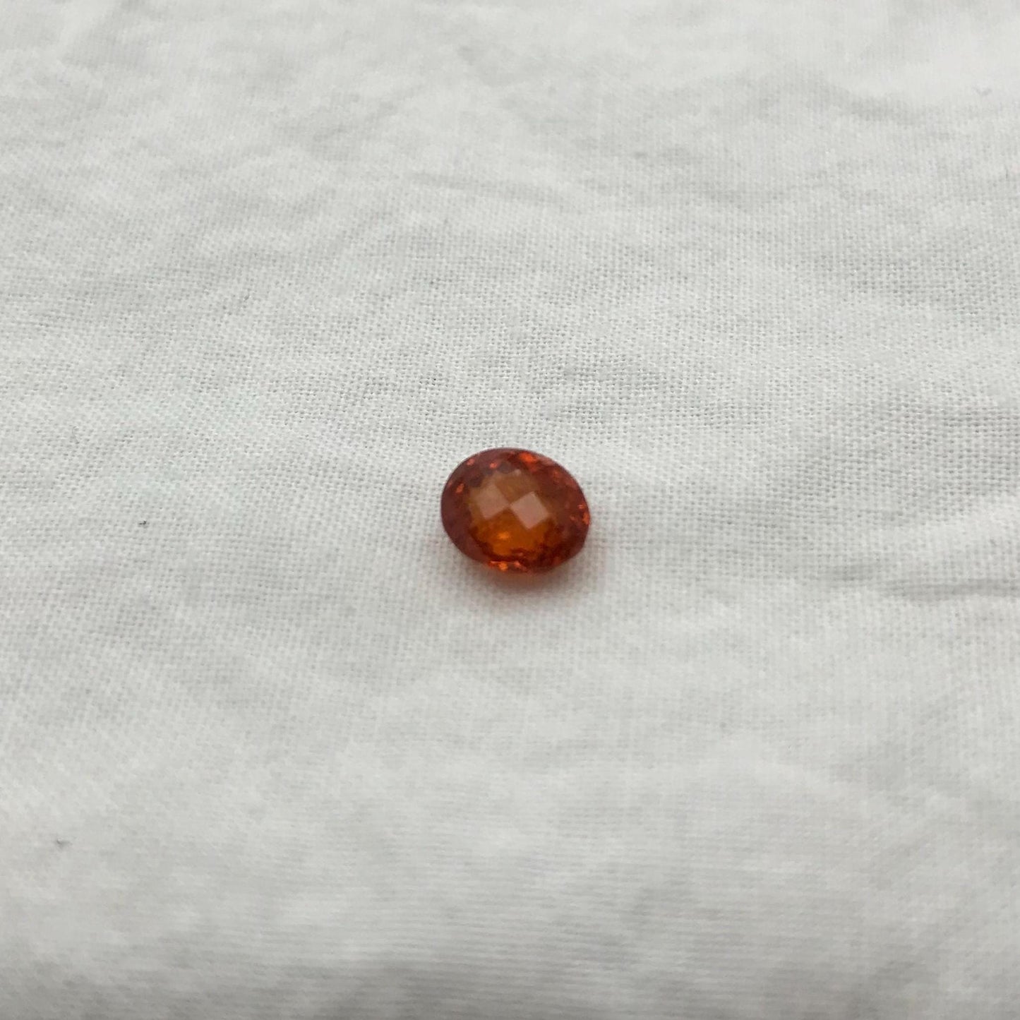 Natural Spessartite Garnet 1.86 carat 7x6mm Faceted Oval Loose Orange Garnet