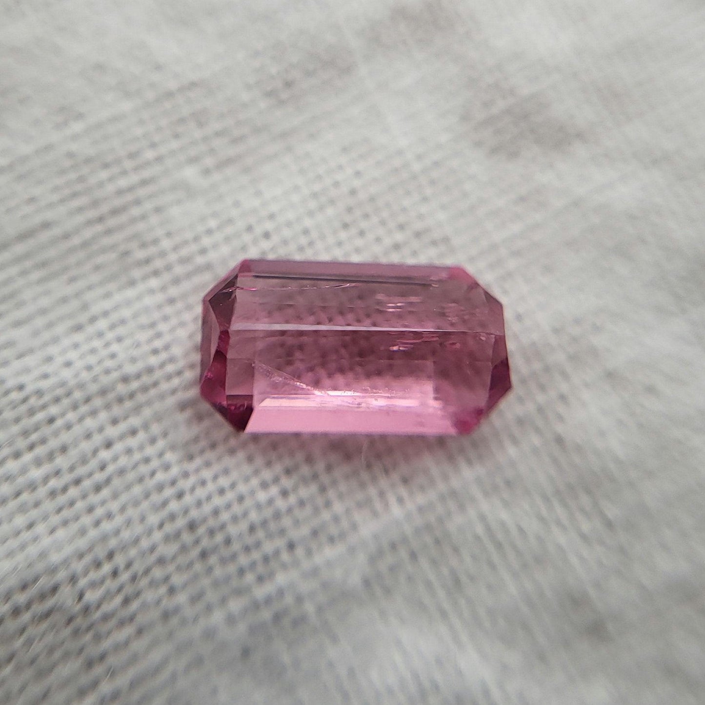 0.61 carat Octagon Pink Tourmaline 7x4mm, Natural Unheated