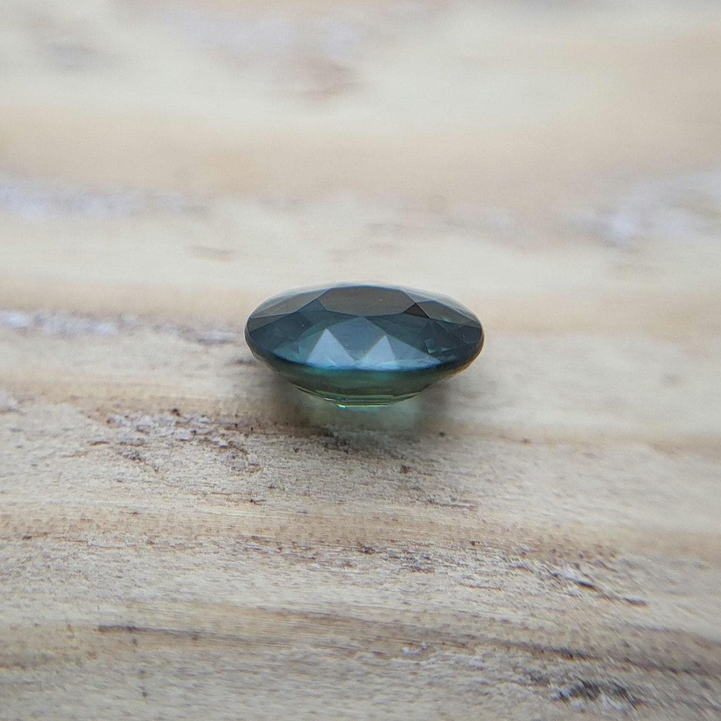 0.81 ct Natural Blue-Green Sapphire 6.2x5.4mm Oval Cut Heated, Faceted Loose Gemstone