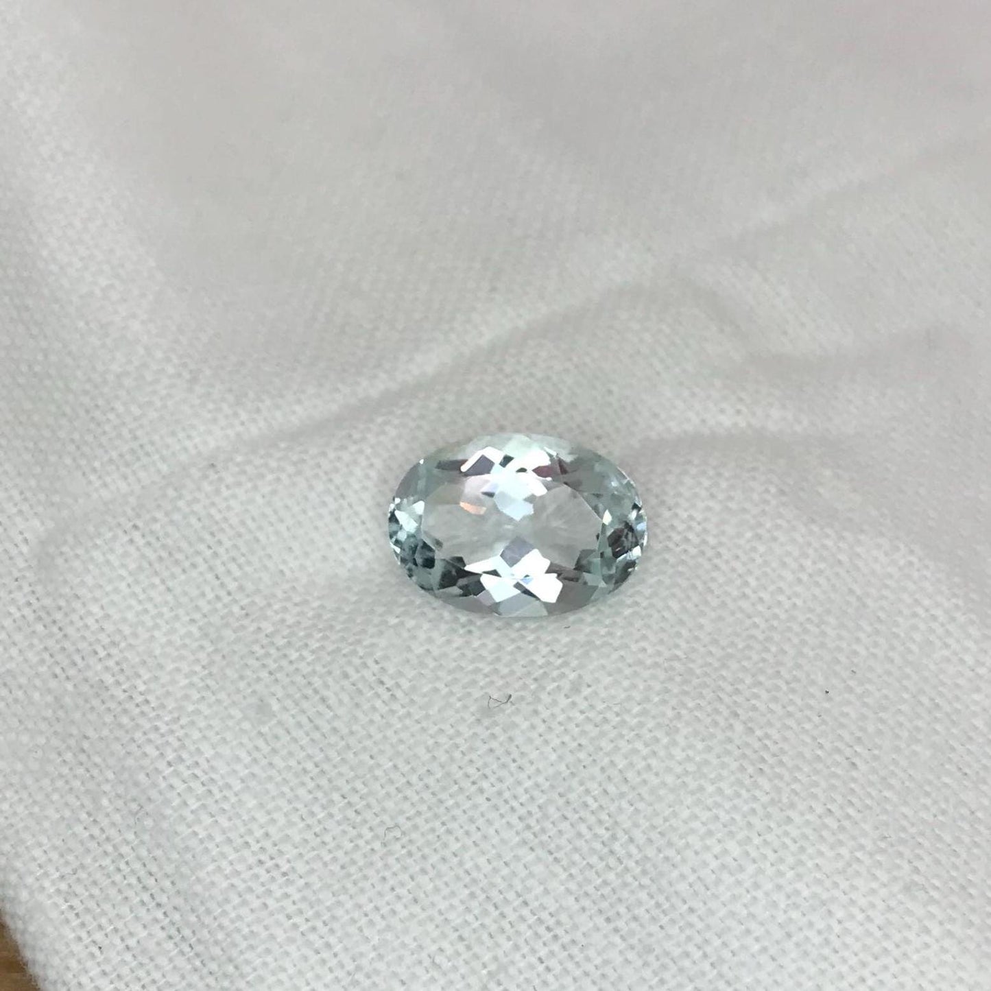 14x10mm Natural Aquamarine 5 carat, Oval Cut, Faceted Loose Gemstone