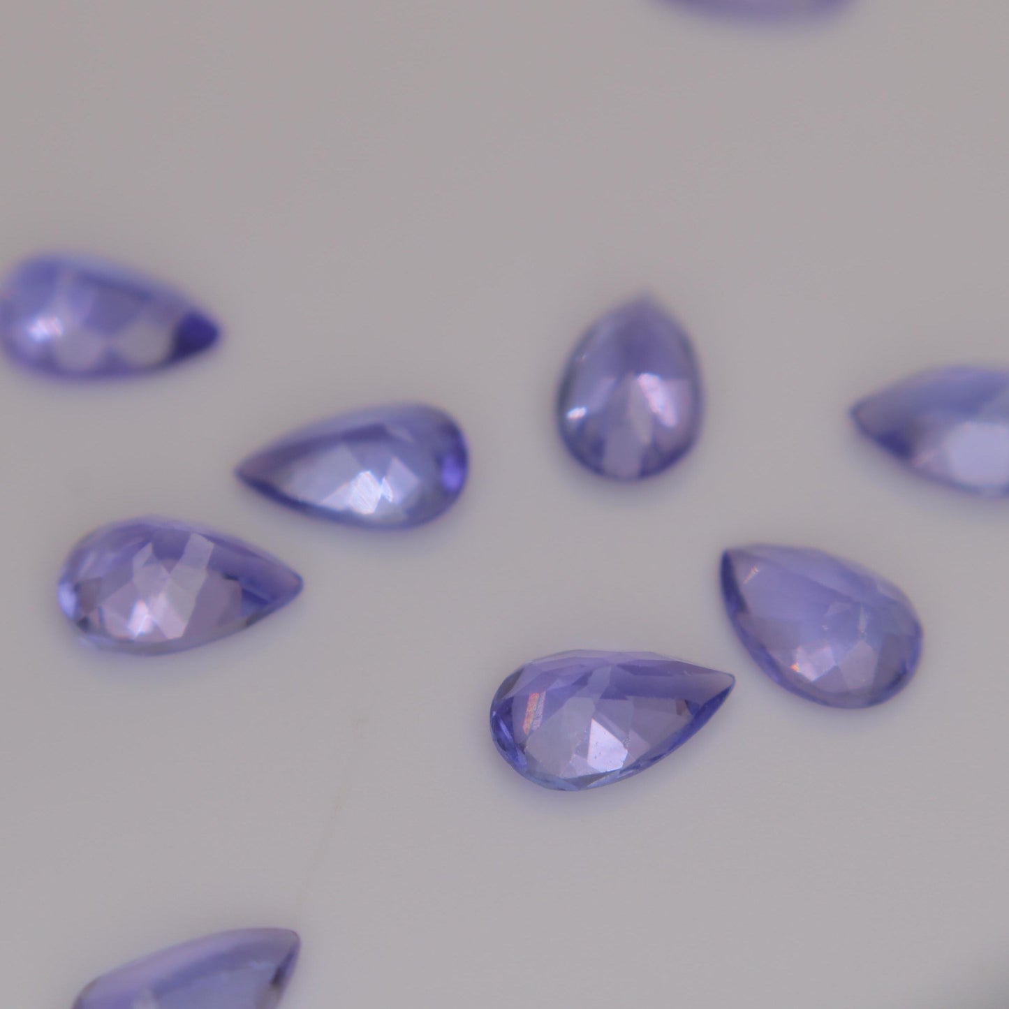 One 6x4mm Tanzanite Pear Cut, Faceted Loose Violet Gemstone, Natural Tanzanite, Zoisite