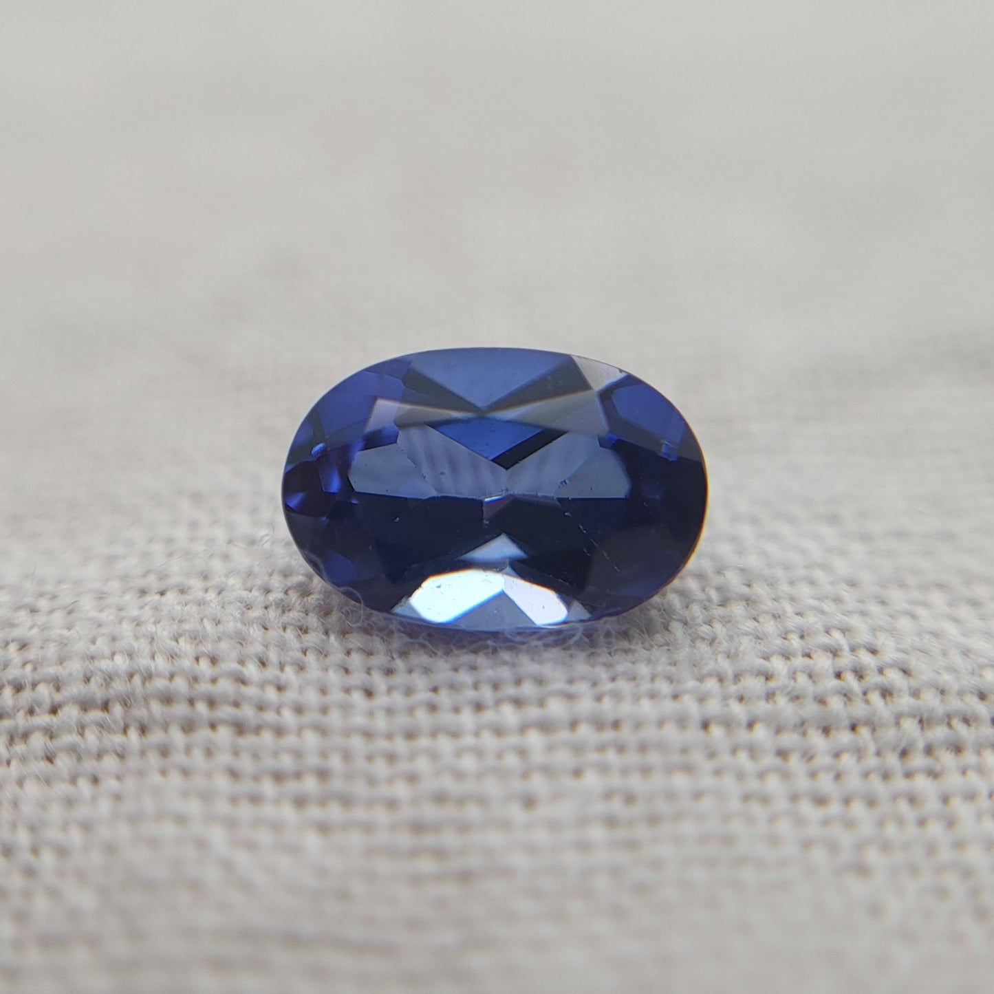 One- 6x4mm, Lab Blue Sapphire, Lab Sapphire