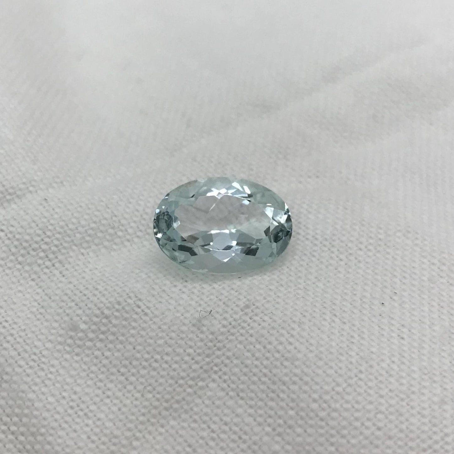 14x10mm Natural Aquamarine 5 carat, Oval Cut, Faceted Loose Gemstone