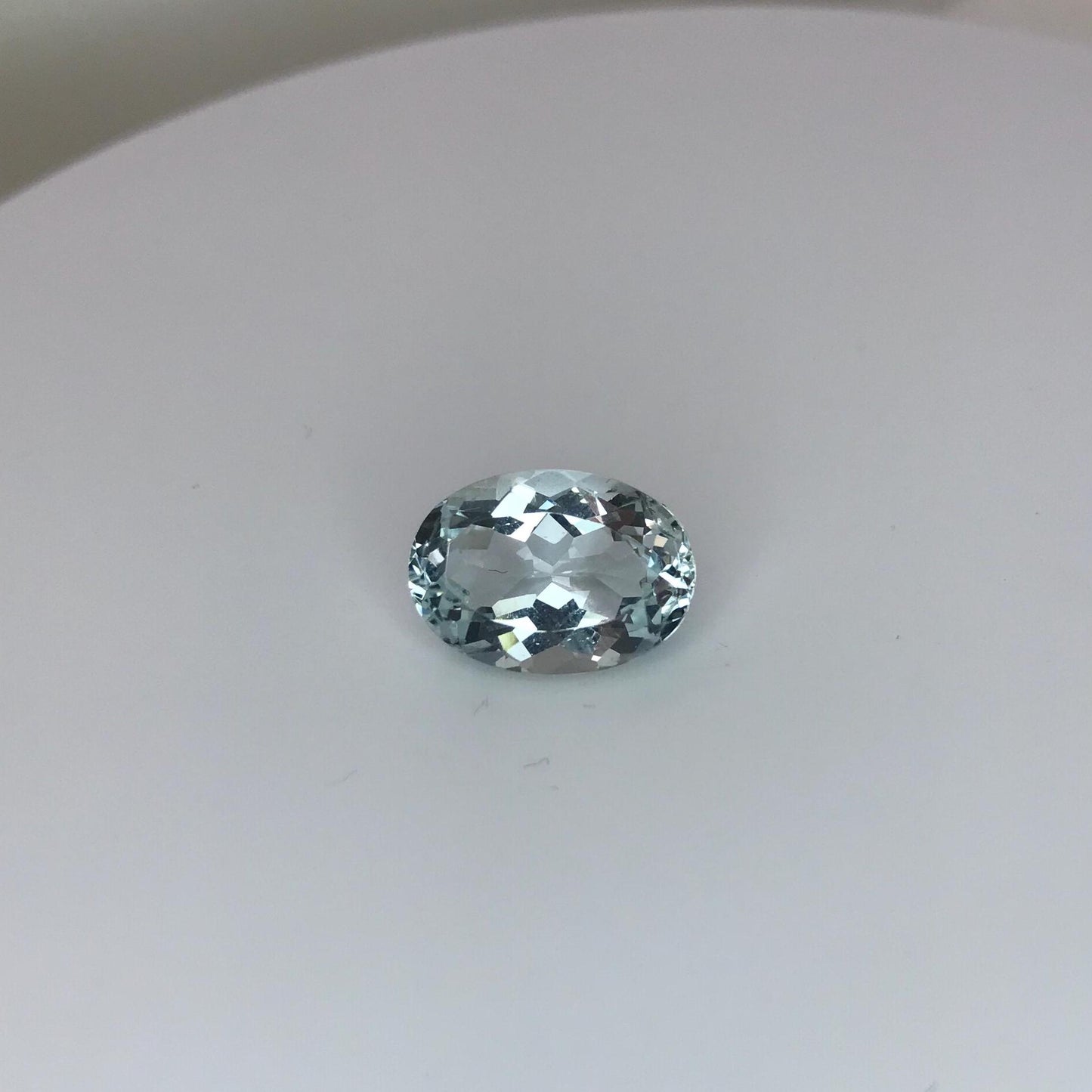 14x10mm Natural Aquamarine 5 carat, Oval Cut, Faceted Loose Gemstone