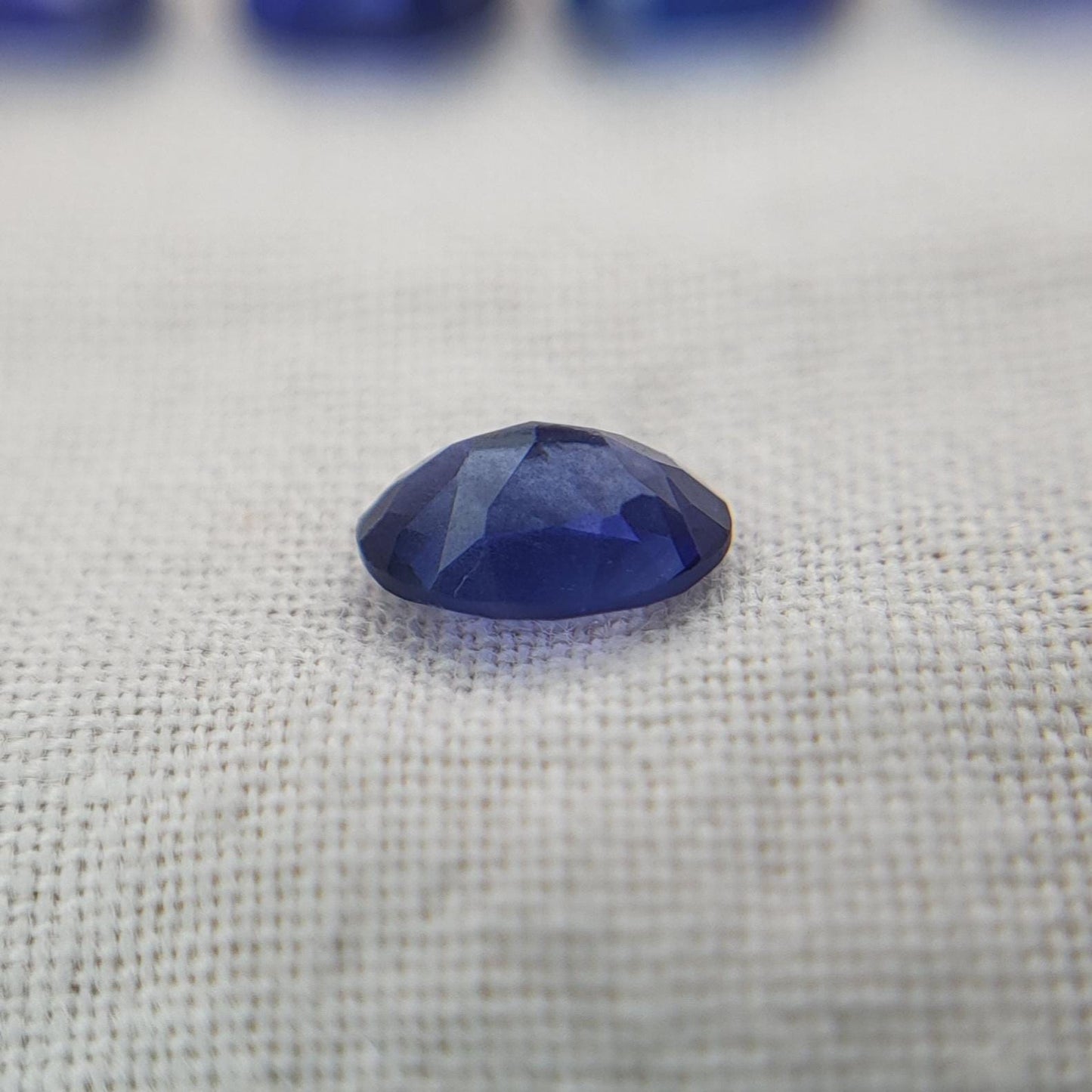 One- 6x4mm, Lab Blue Sapphire, Lab Sapphire