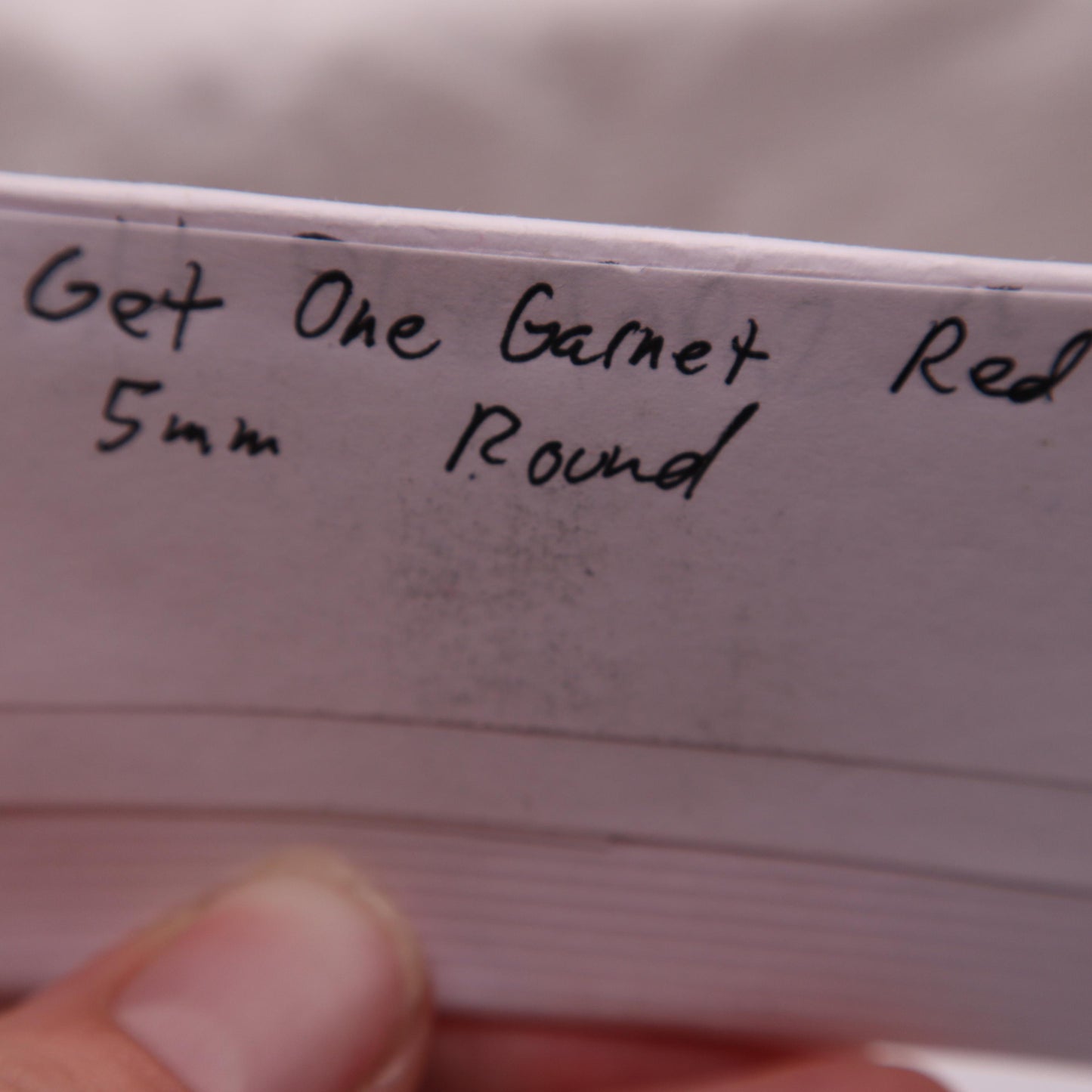 One 5mm Red Garnet Round Cut, Faceted Loose Gemstone