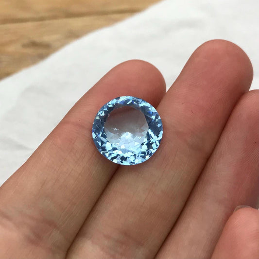 10 Carat Lab Created Blue Spinel 13.5mm Round