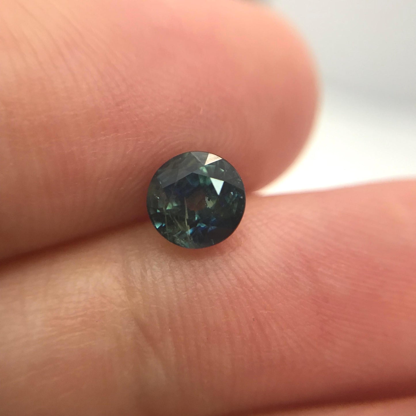 Natural 5.8mm Blue Sapphire 1.21 Carats Round Corundum Deep Blue Gem Faceted Loose Round cut Gemstone