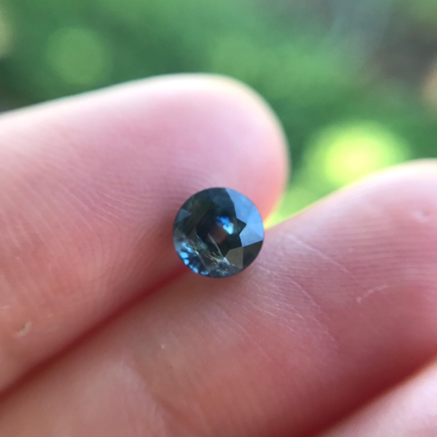Natural 5.8mm Blue Sapphire 1.21 Carats Round Corundum Deep Blue Gem Faceted Loose Round cut Gemstone