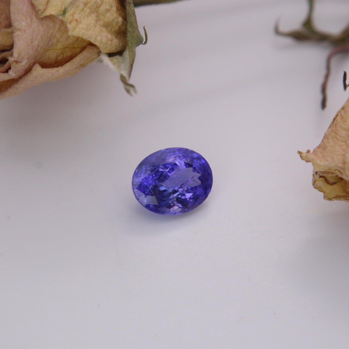 10x8mm Violet Blue Tanzanite 3.36 carat Oval Cut, Faceted Loose Gemstone